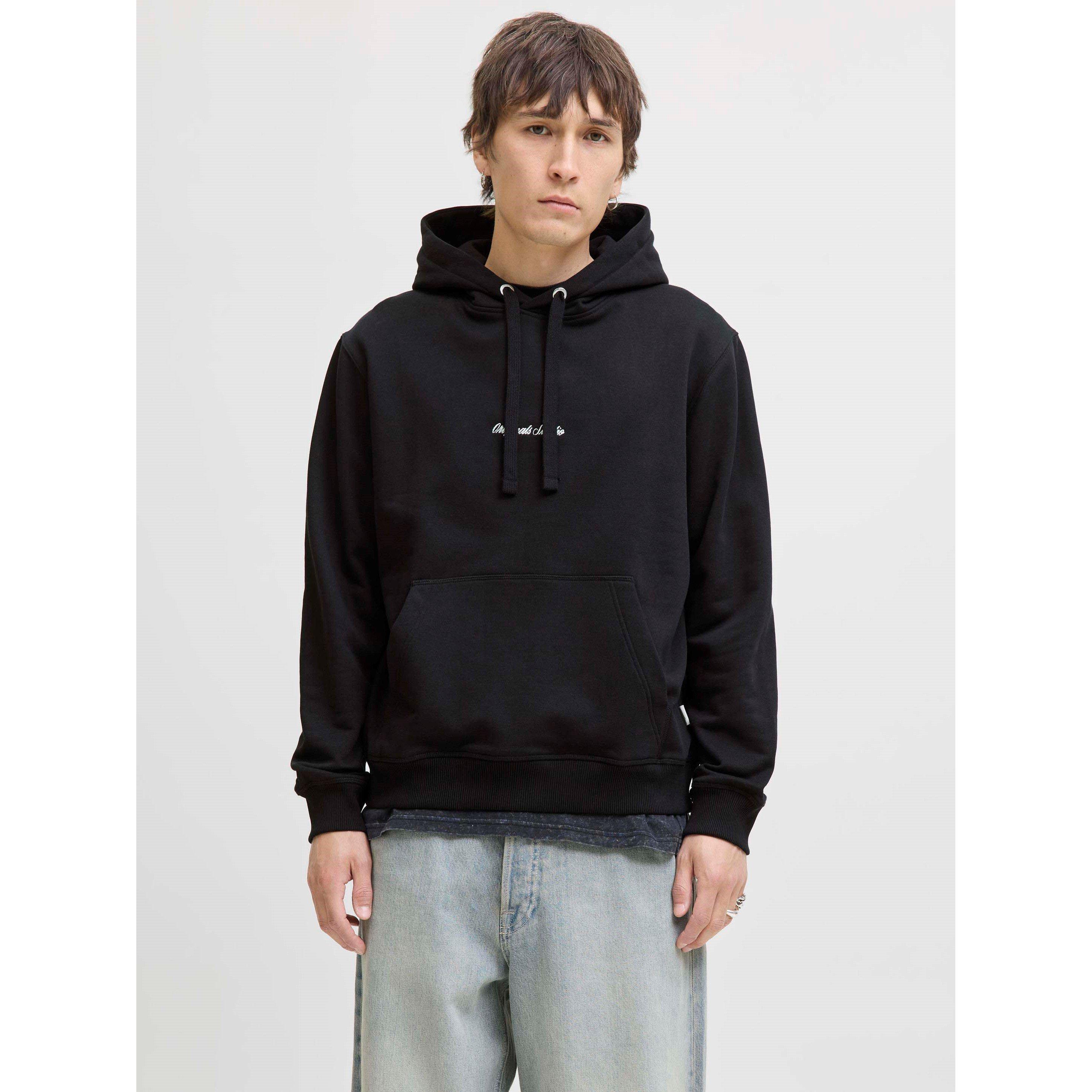 Black - Jack and Jones - Norrebro Hoodie Mens - 2