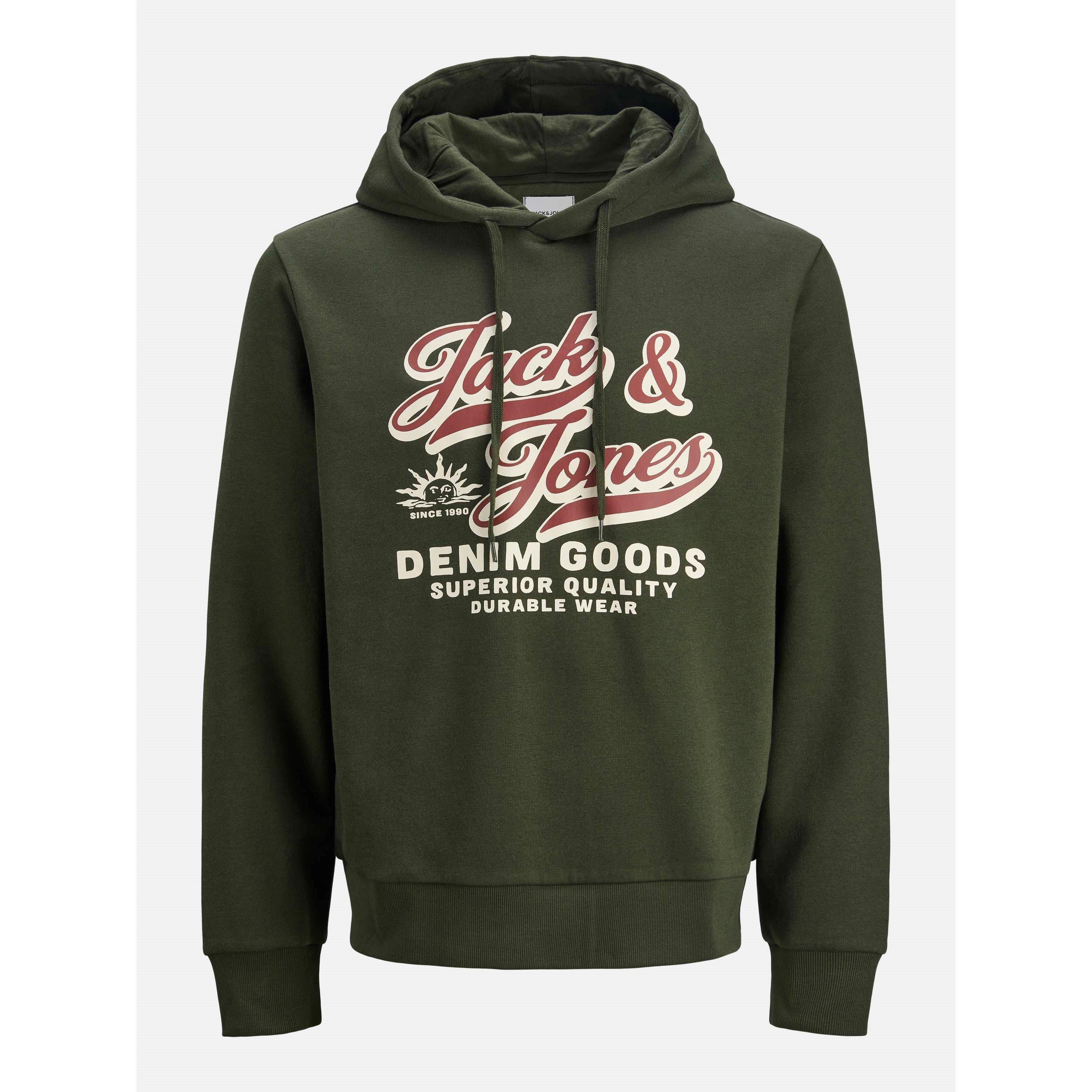 Duffel Bag - Jack and Jones - Jack 2 Colour Hoodie Mens Plus Size - 1