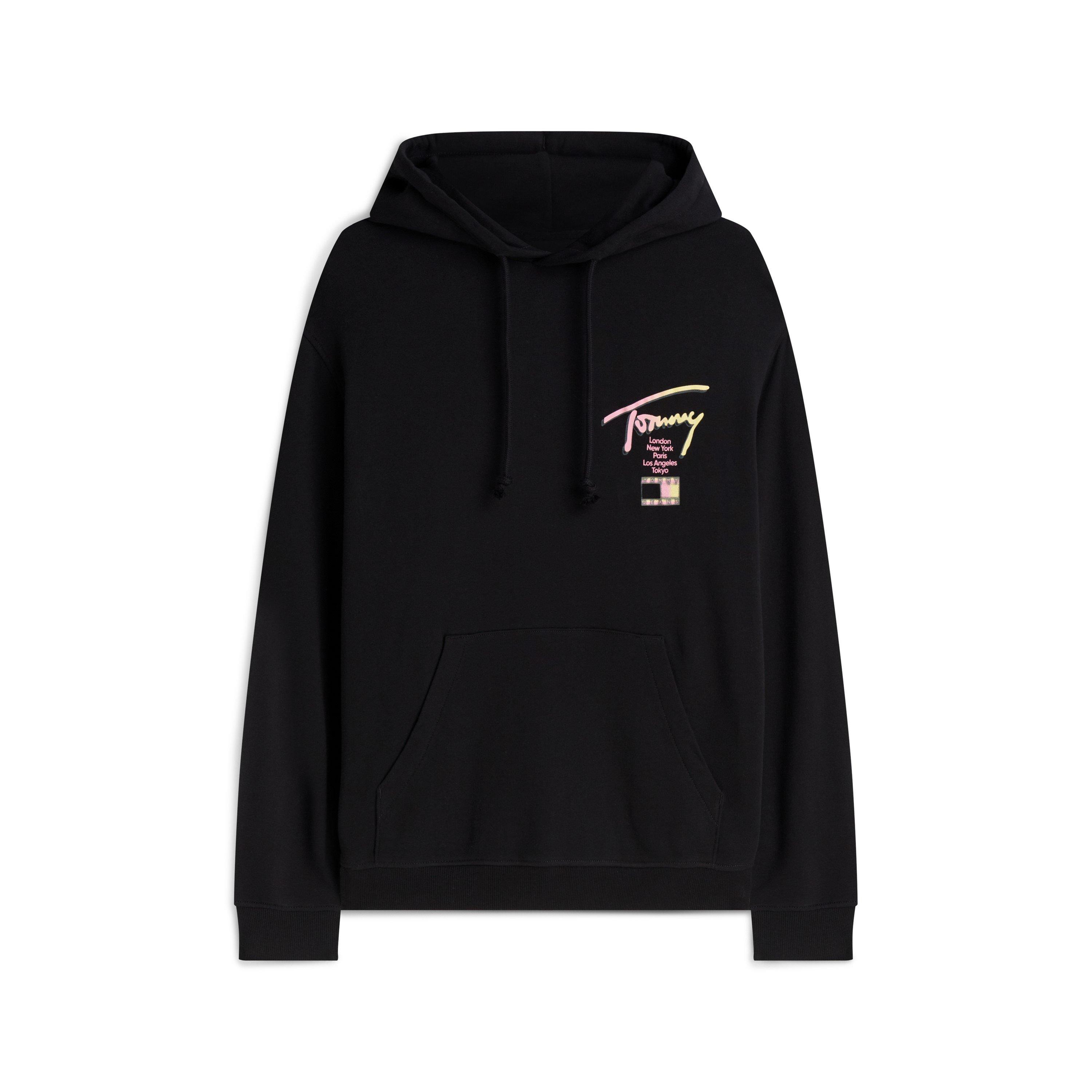 Black - Tommy Jeans - Men's Overhead Hoodie - 1