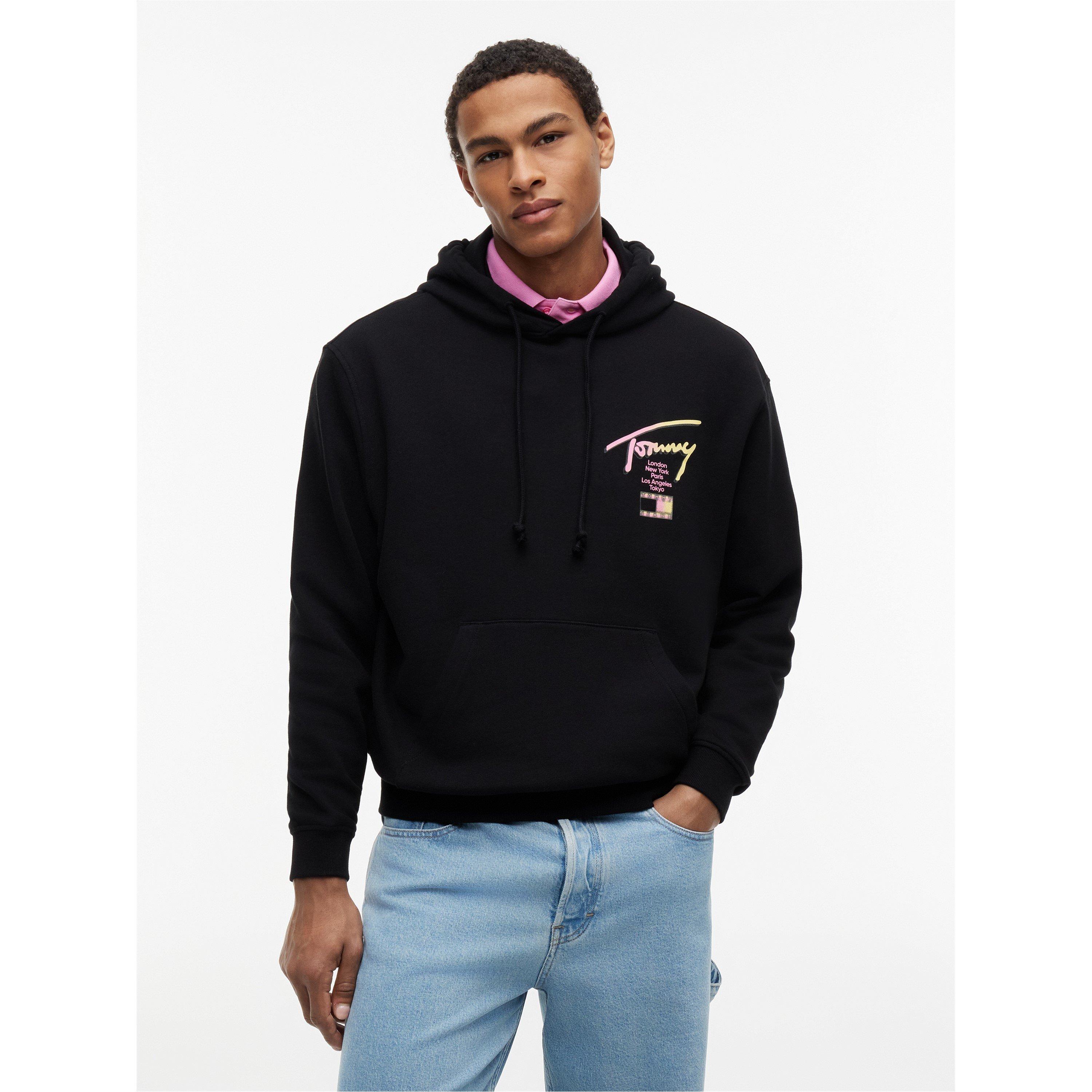 Black - Tommy Jeans - Men's Overhead Hoodie - 2