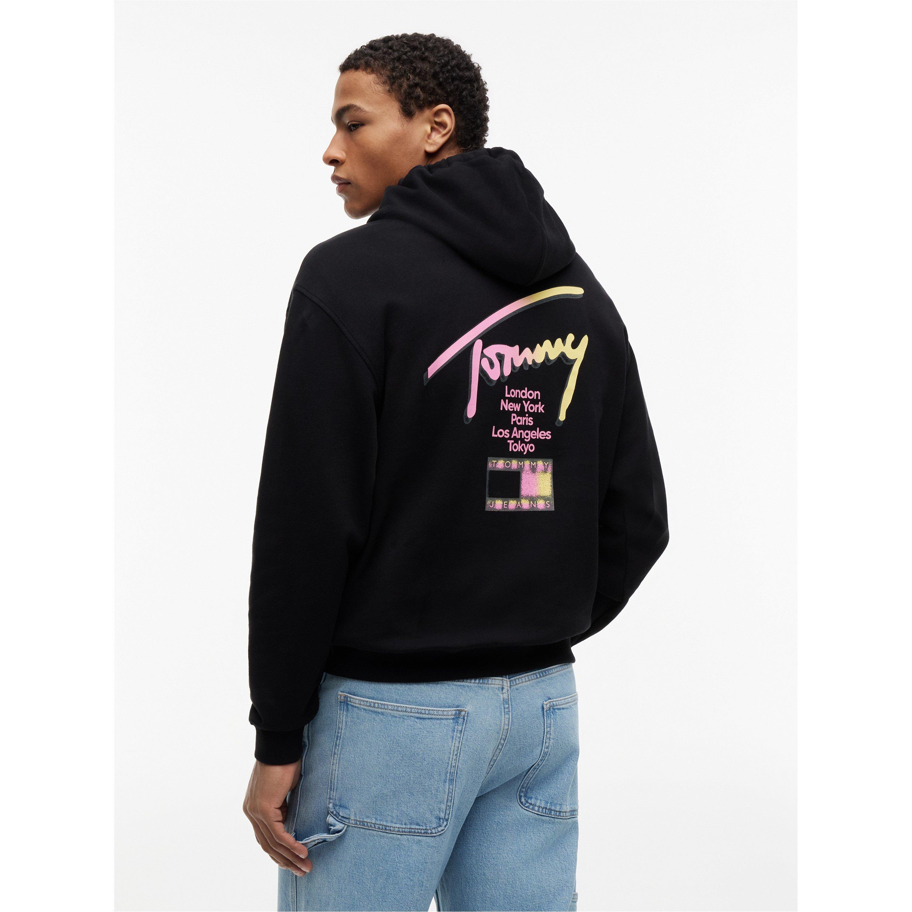 Black - Tommy Jeans - Men's Overhead Hoodie - 5
