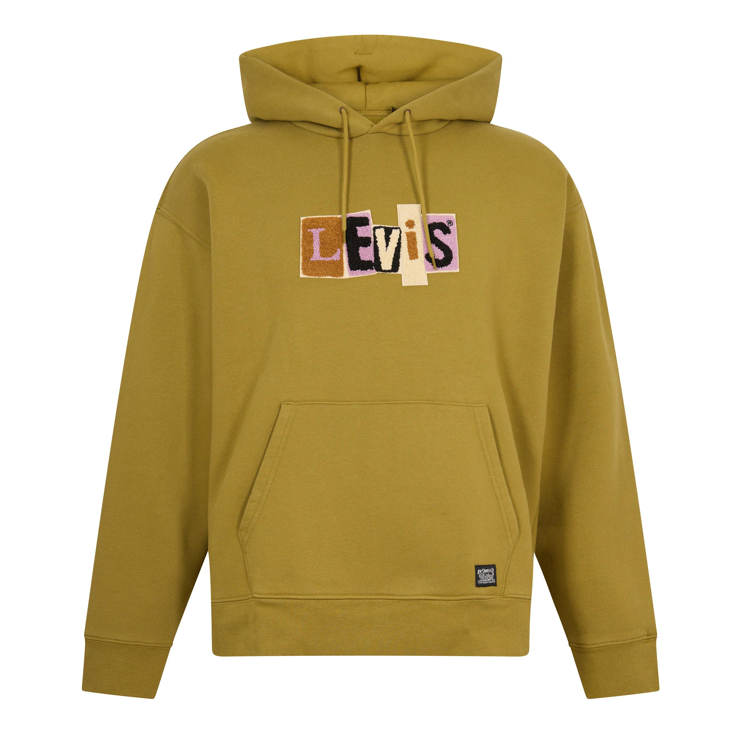 Levis Men's Skate Pull Over Hoodie - Green Moss - XS