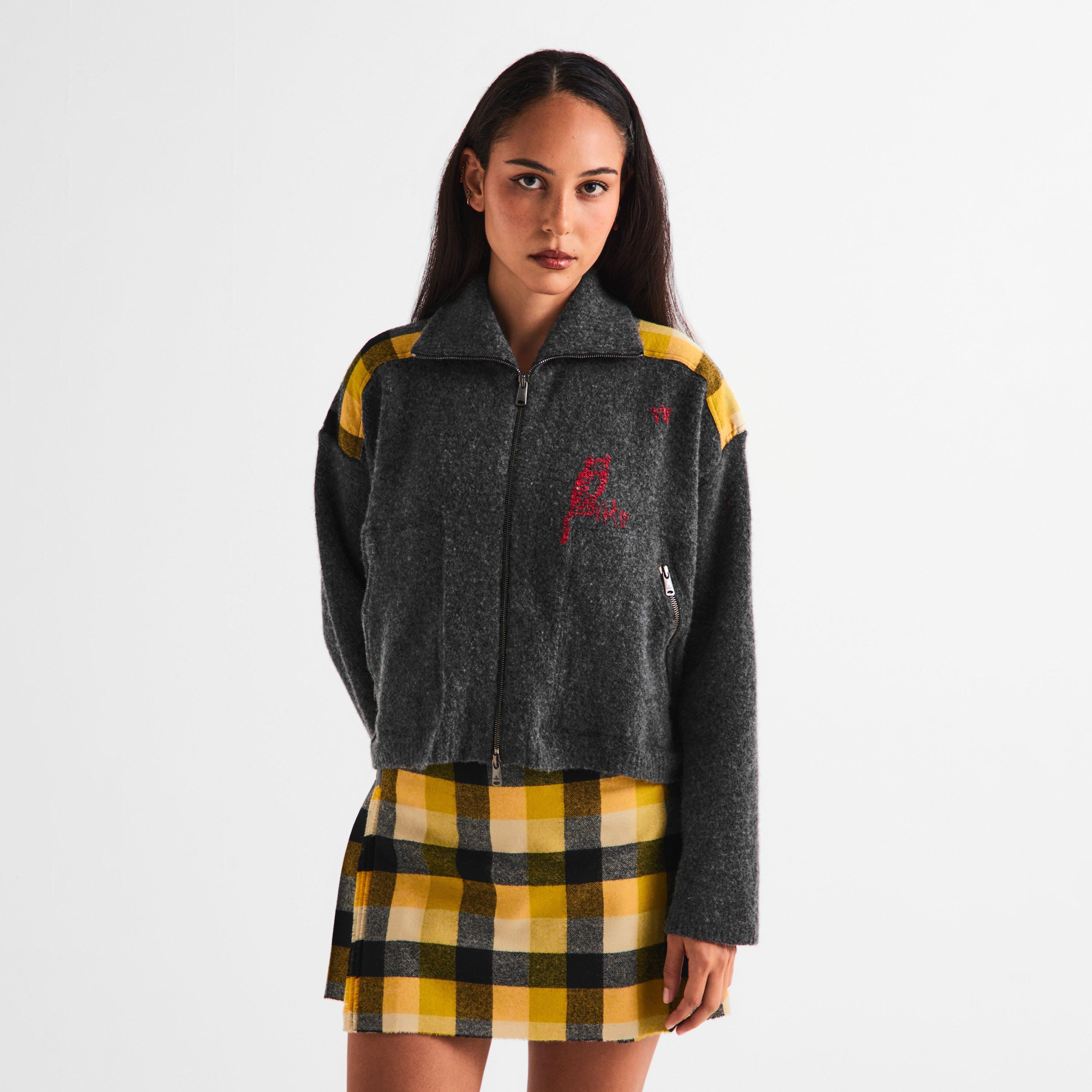 Charcoal - Vivienne Westwood - Men's Viv Logo Zip Hoodie - 3