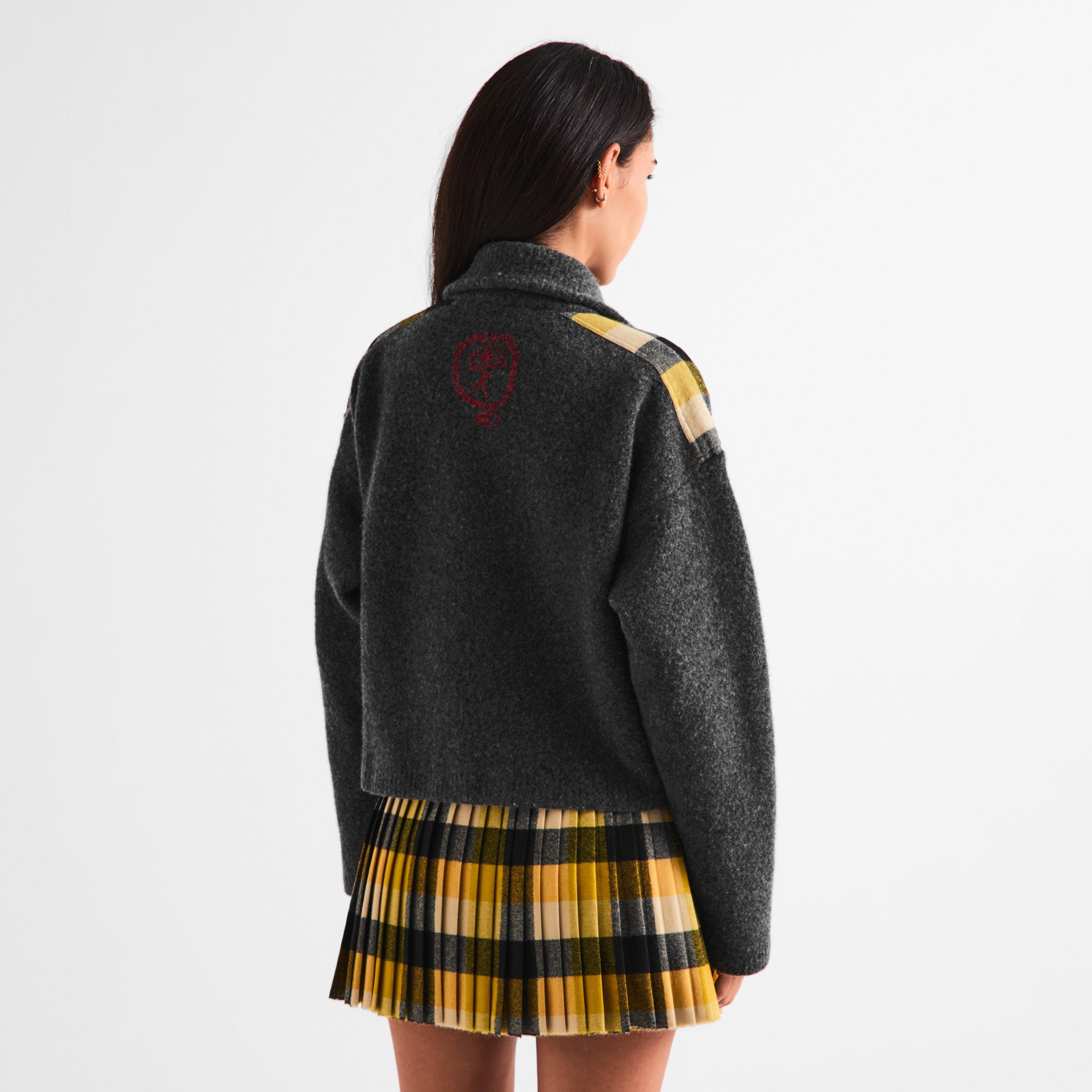 Charcoal - Vivienne Westwood - Men's Viv Logo Zip Hoodie - 4