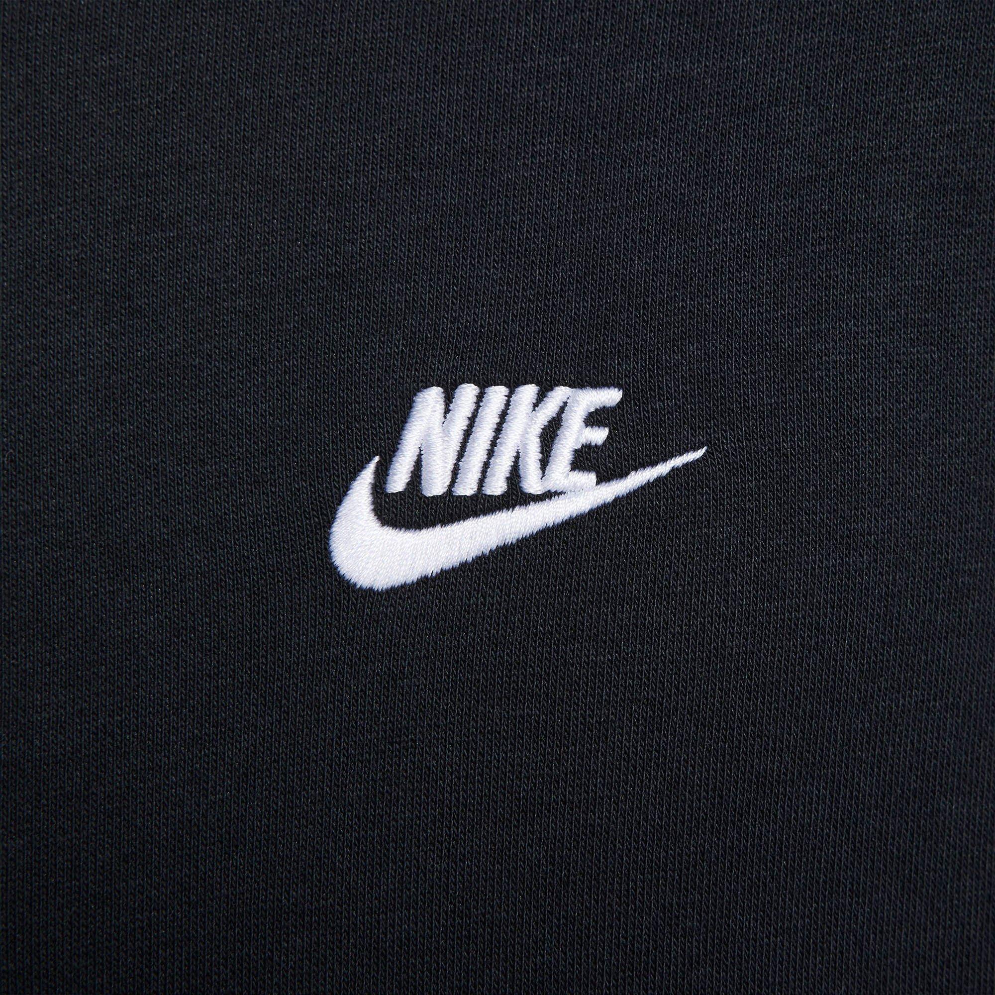 Black/Blk/White - Nike - Men's Club Zip Hoodie - 5