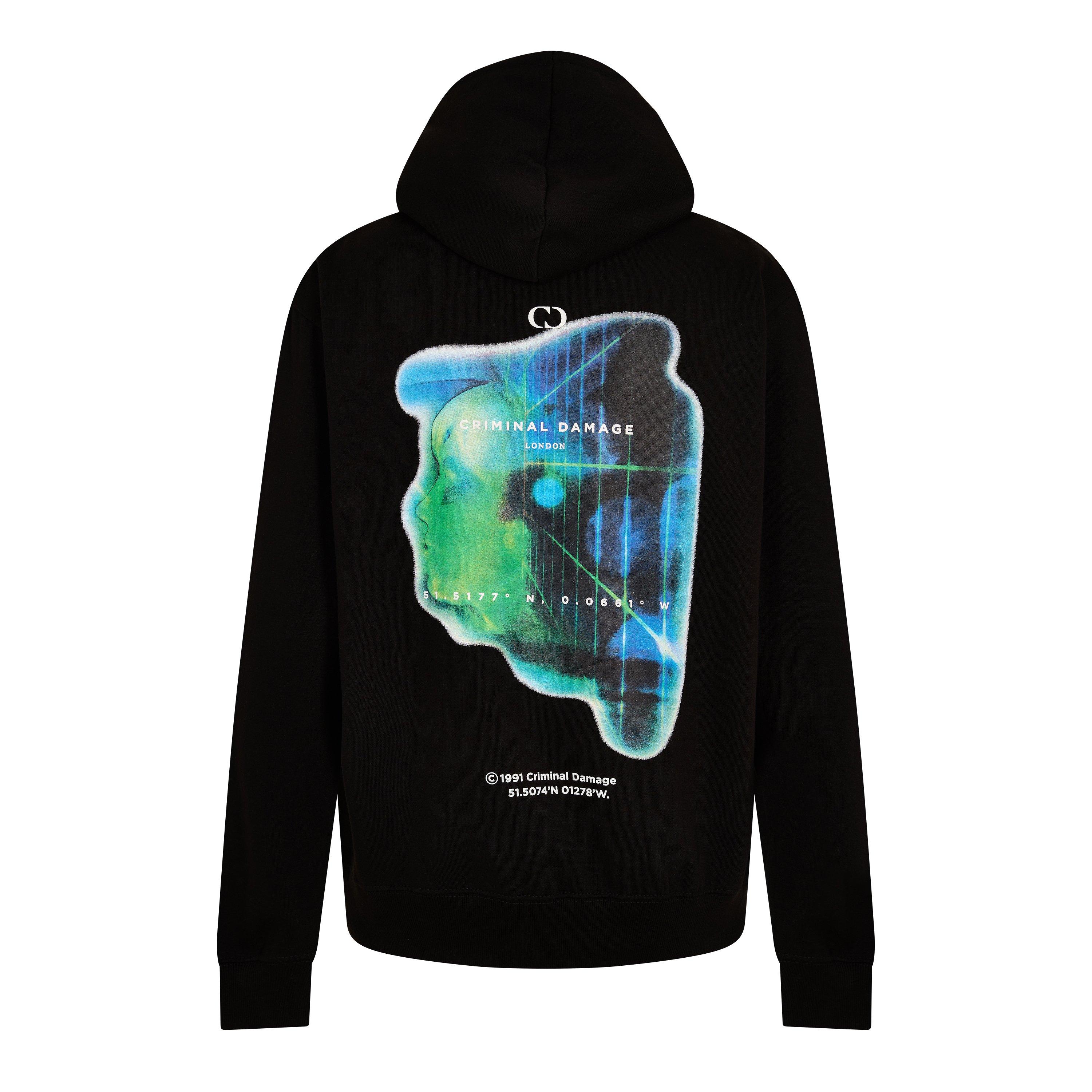 Criminal Damage Men's Illusion Hood Pull Over Hoodie | Sports Direct