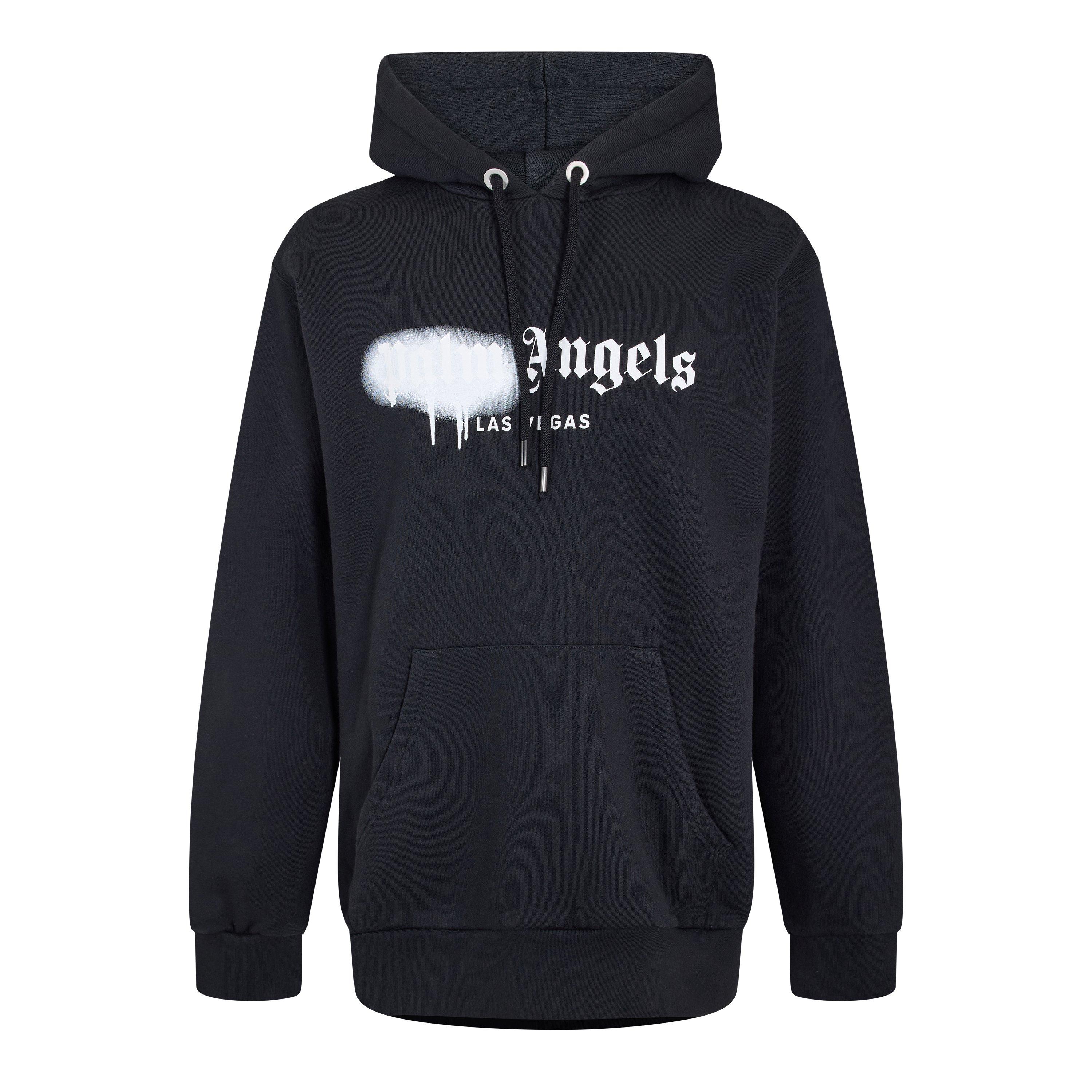 Black White - Palm Angels - Palm Vegas Hoody Sn99 - 1
