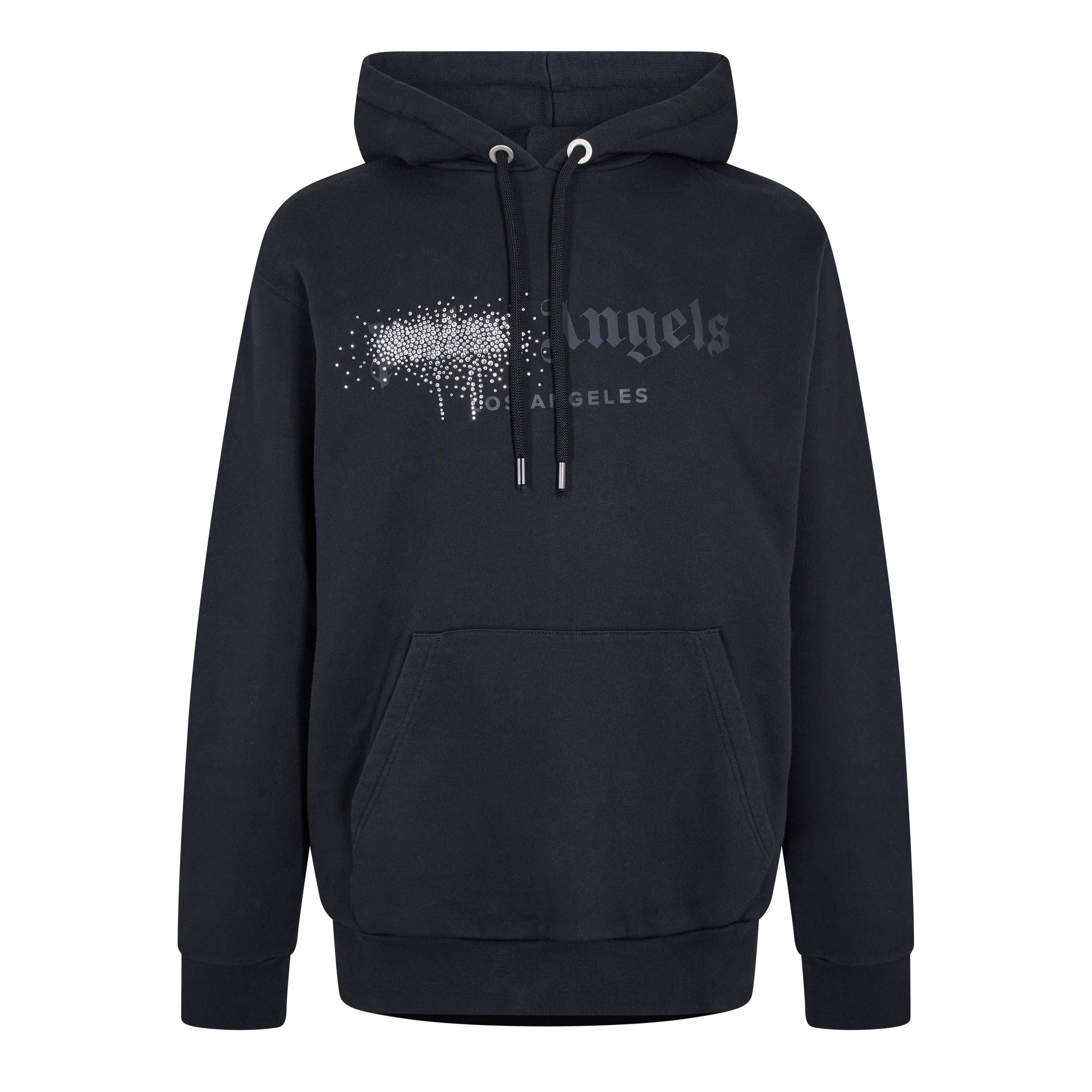 Black Black - Palm Angels - Palm Rstone Hoody Sn99 - 1