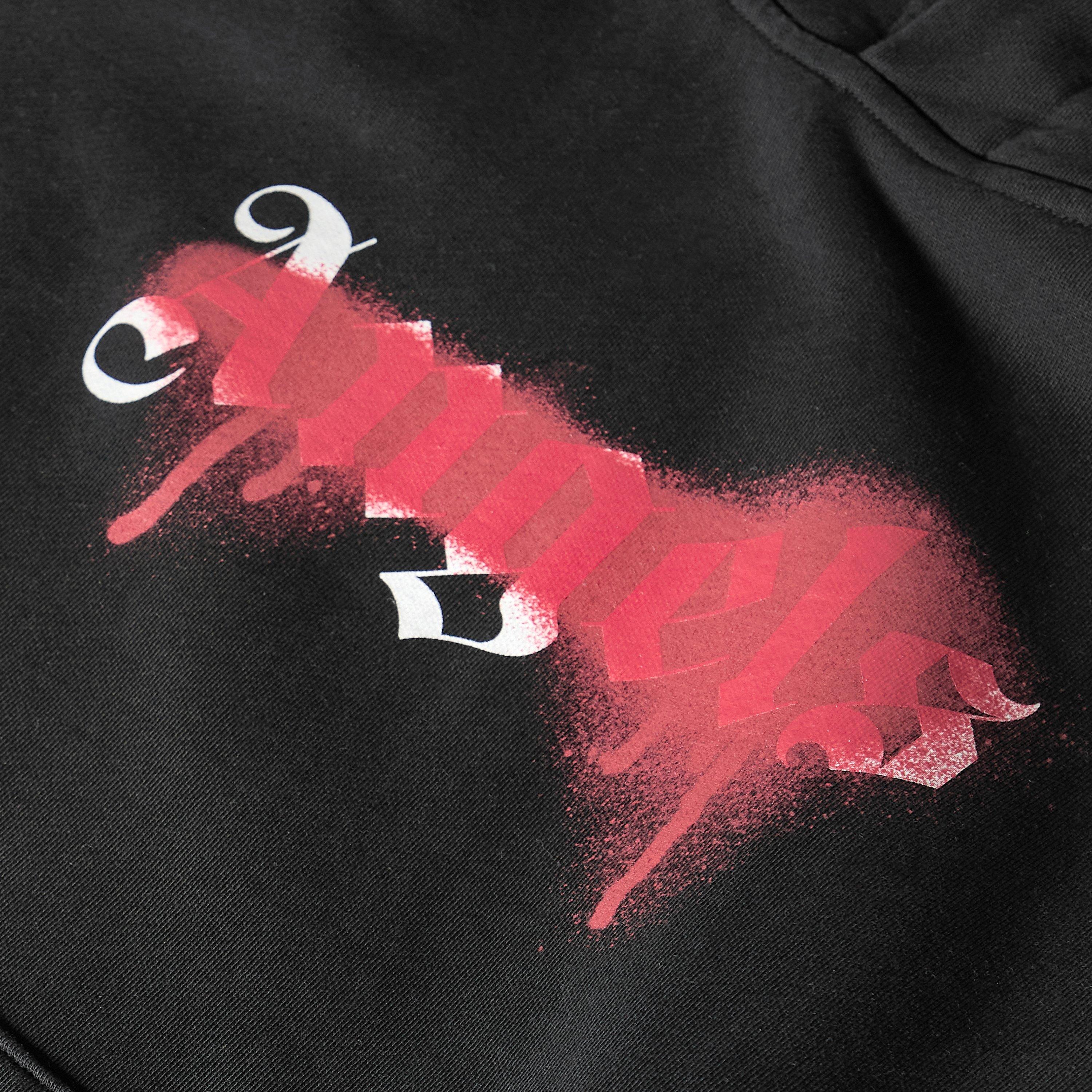 Black Red - Palm Angels - Men's Pull Over Hoodie - 5