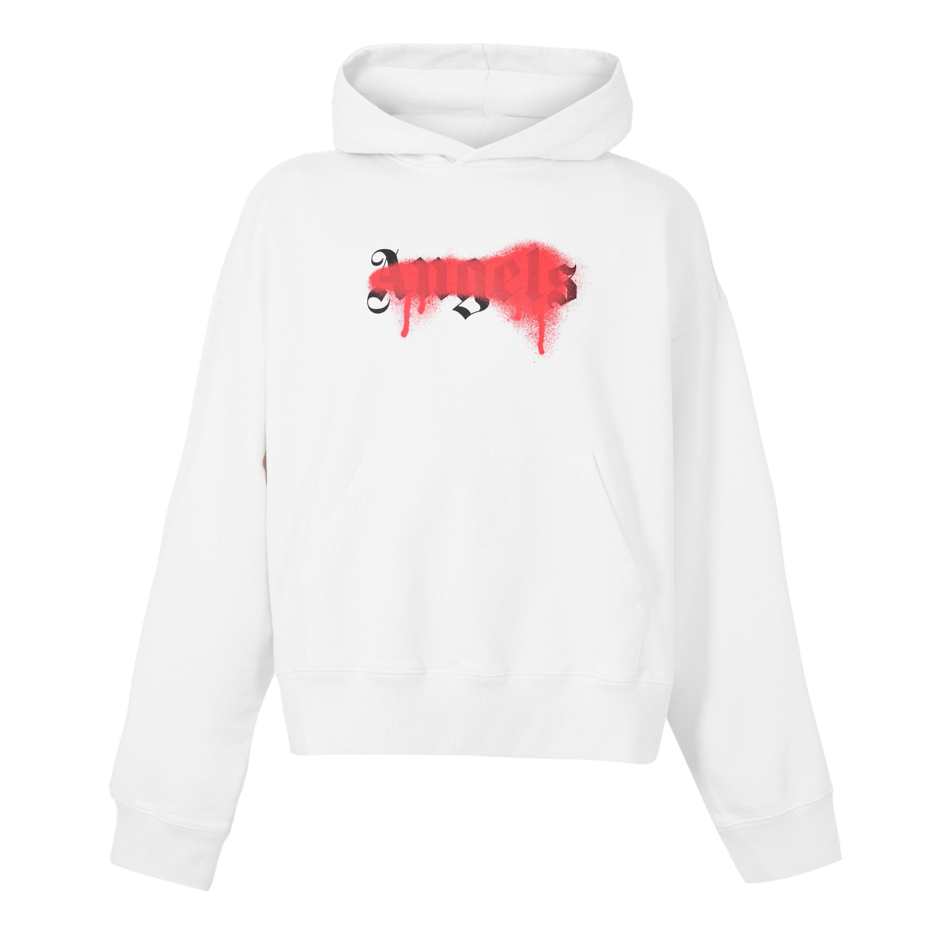 White Red - Palm Angels - Men's Pull Over Hoodie - 1
