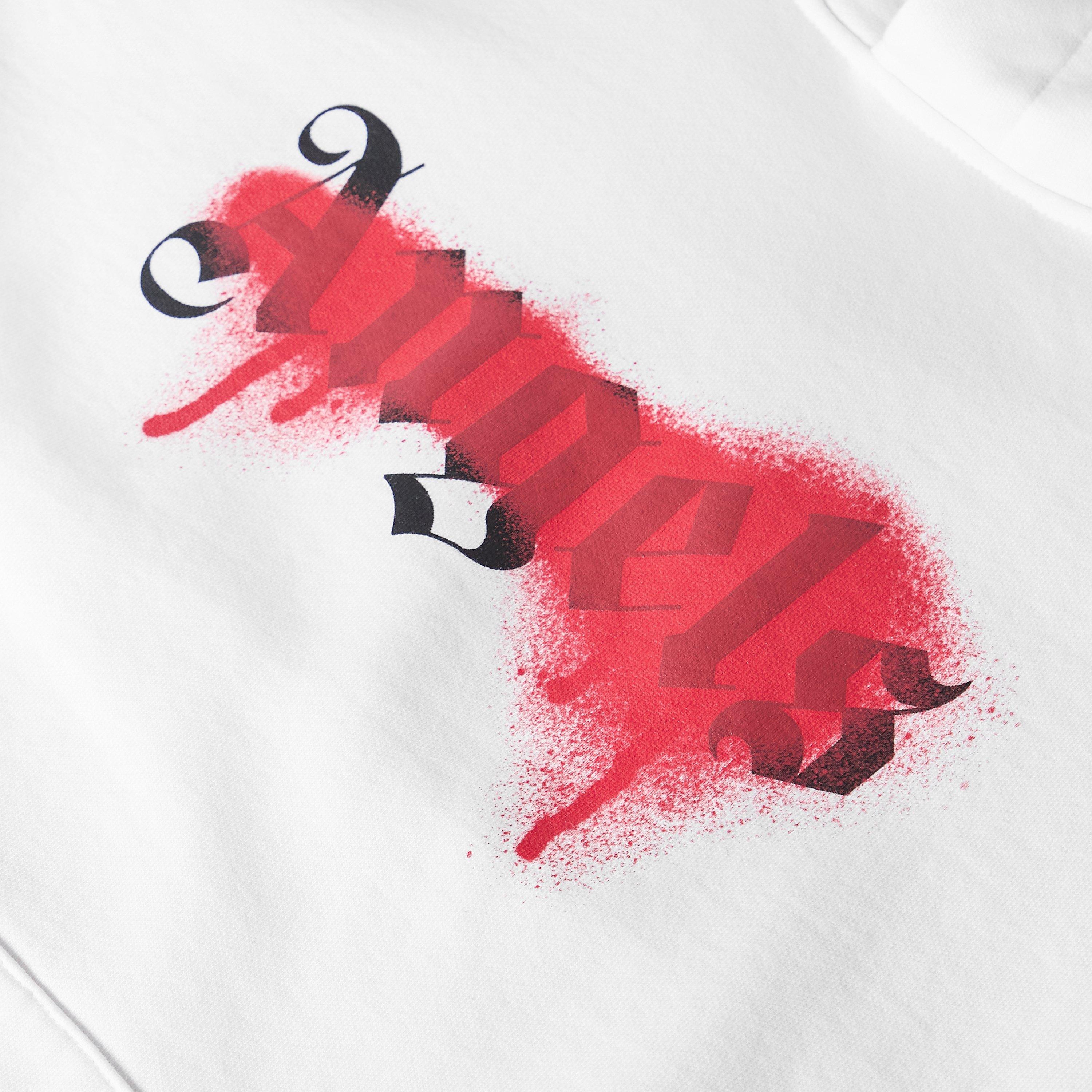 White Red - Palm Angels - Palm Angels Hoody Sn99 - 5