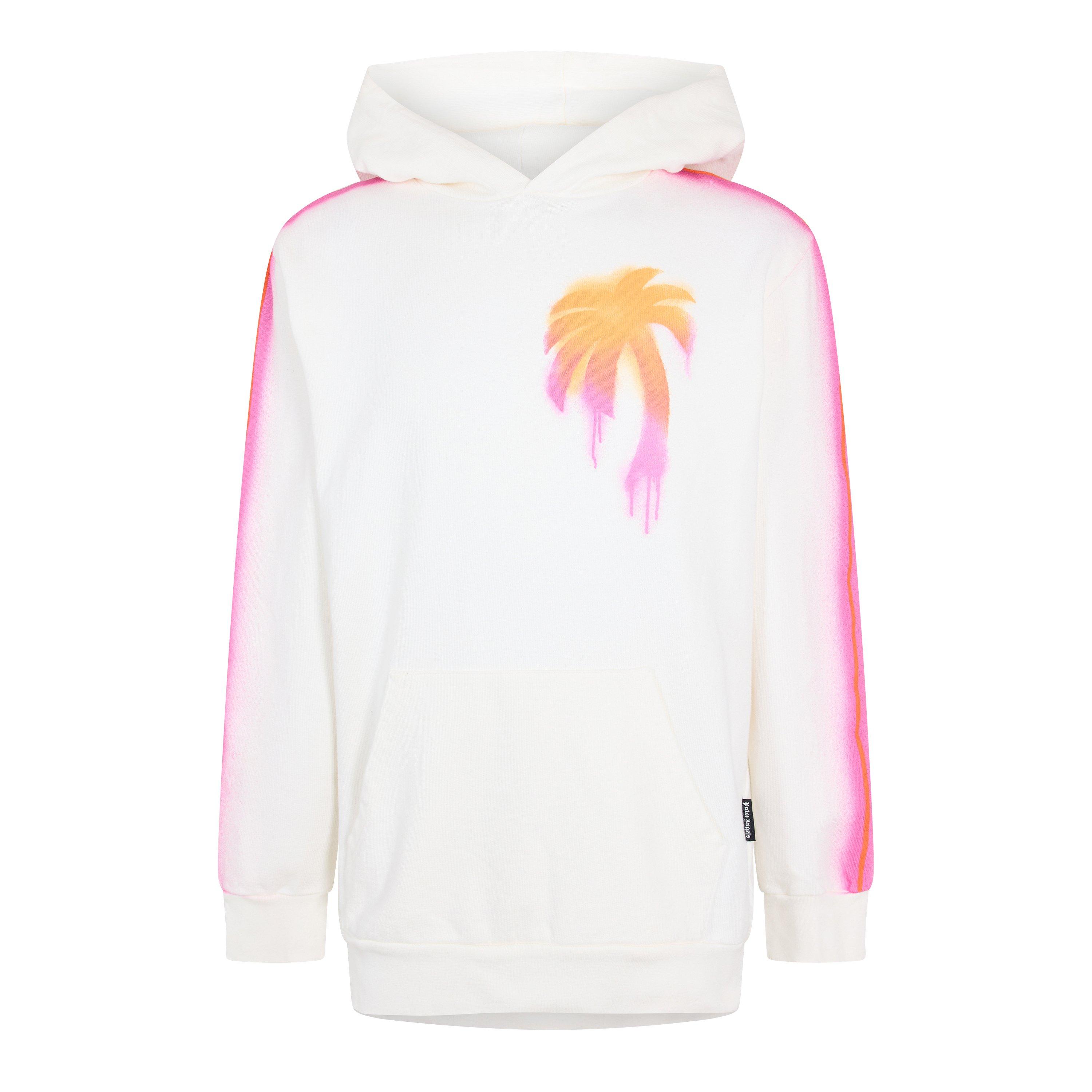 Palm Angels Men's Pull Over Hoodie - White Multi - XL