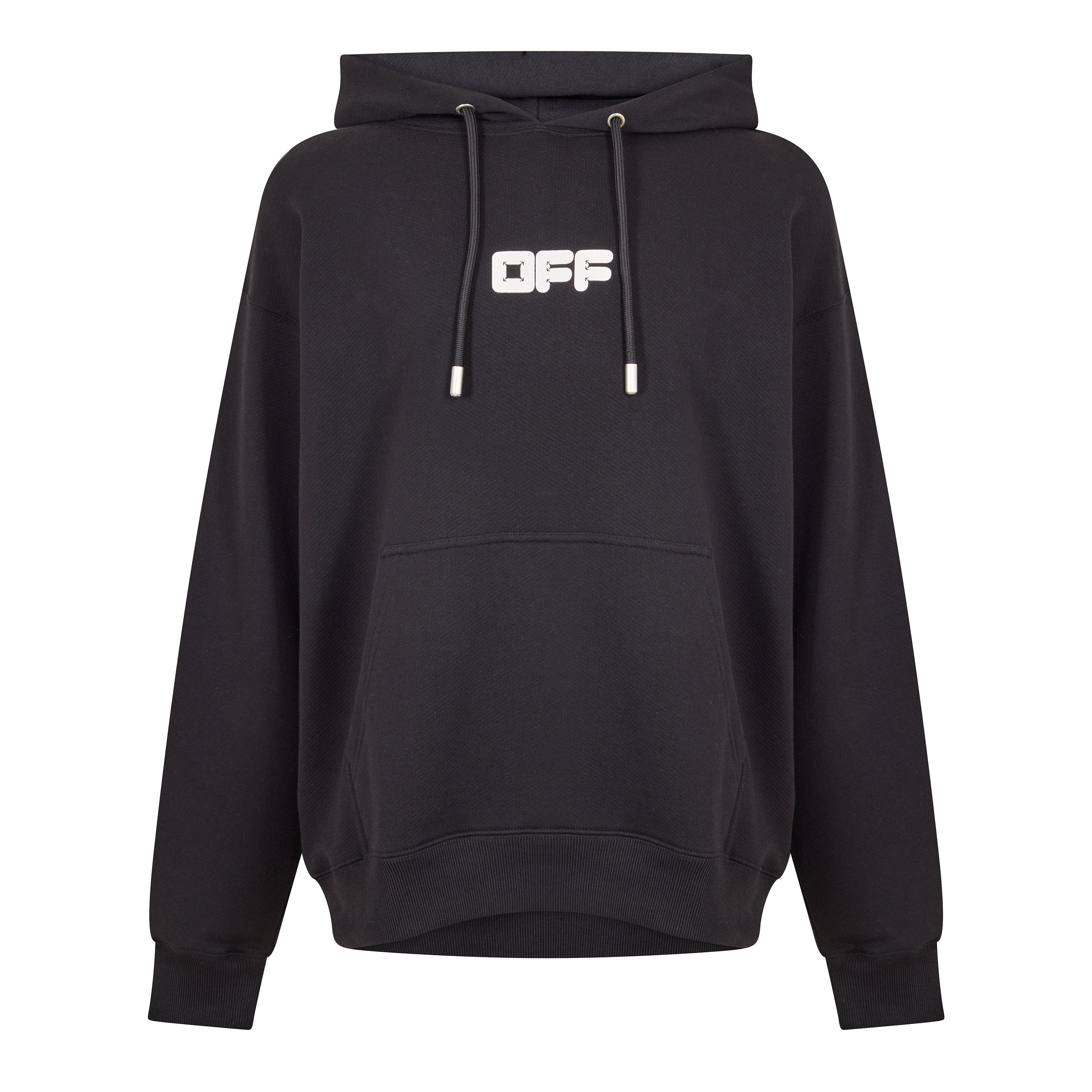 Black - Off White - Men's Overhead Hoodie - 1