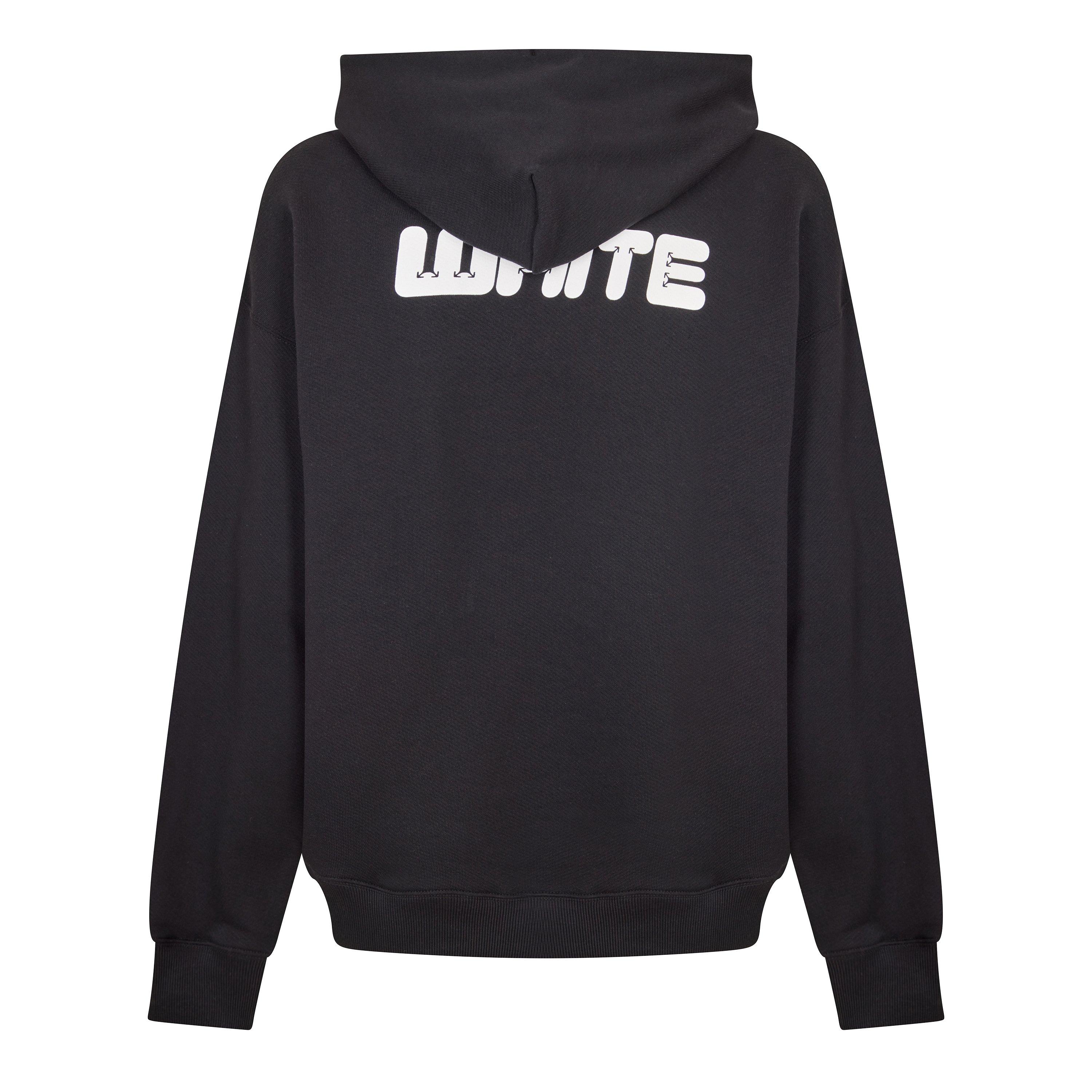 Black - Off White - Men's Overhead Hoodie - 2