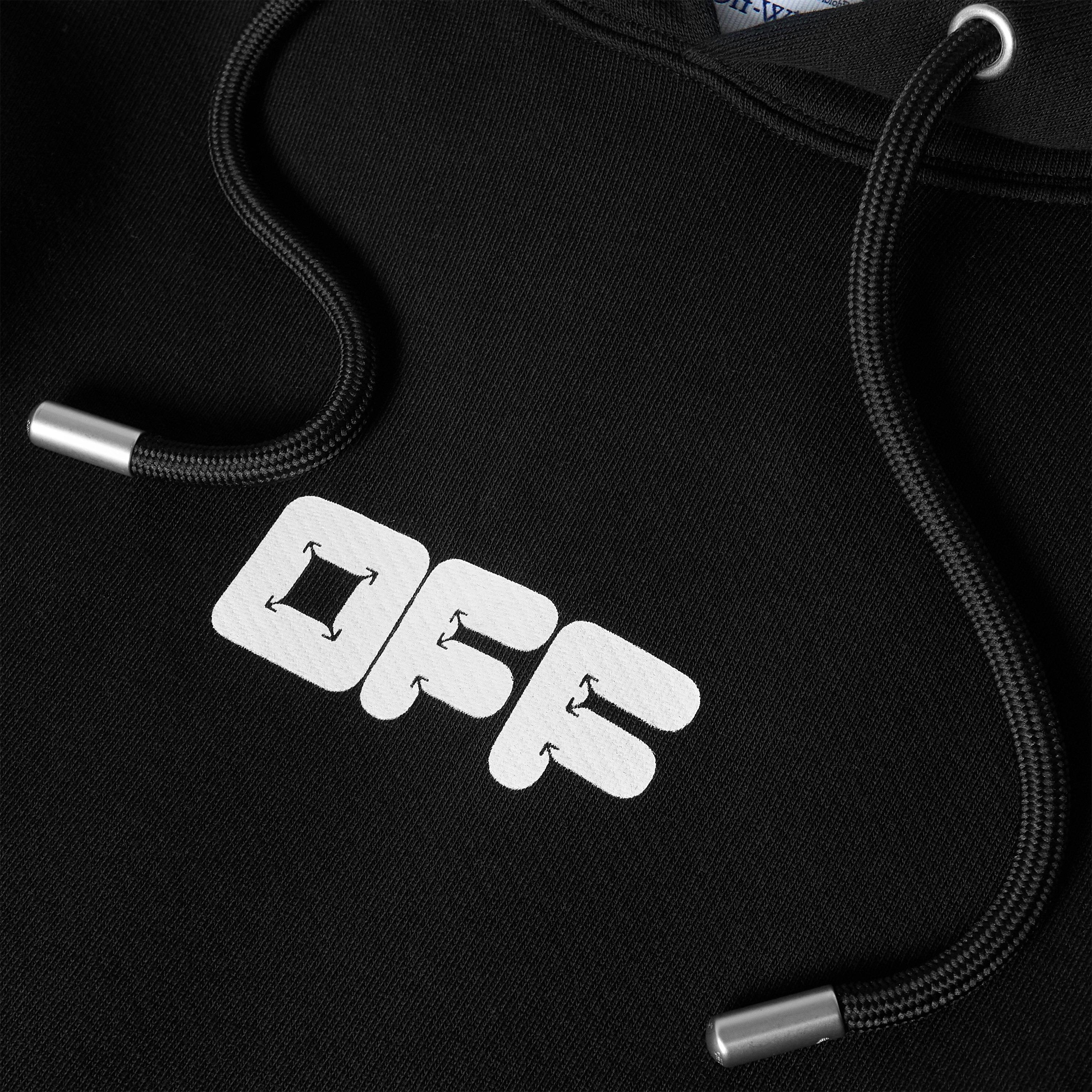 Black - Off White - Men's Overhead Hoodie - 3