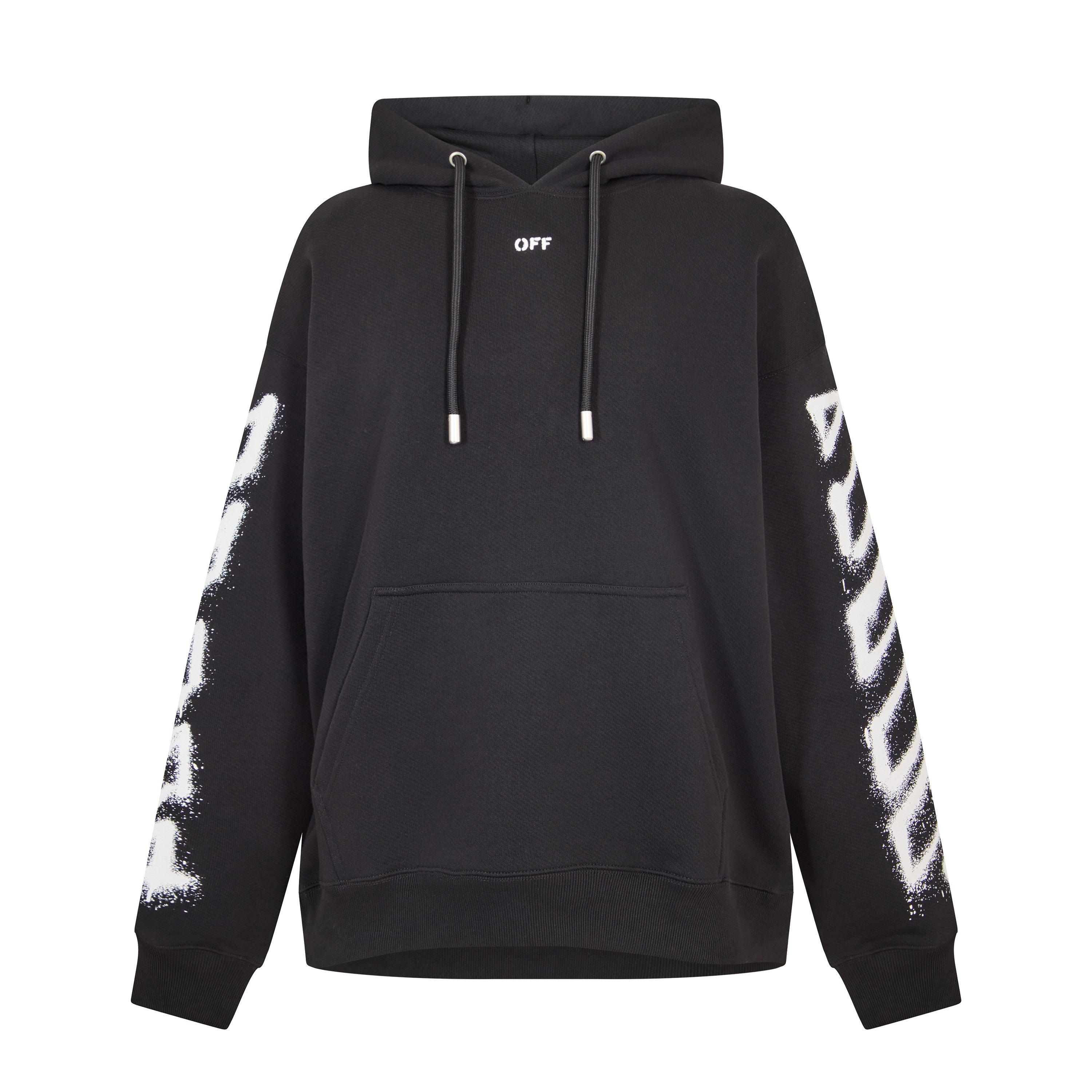 Black - Off White - Men's Overhead Hoodie - 1