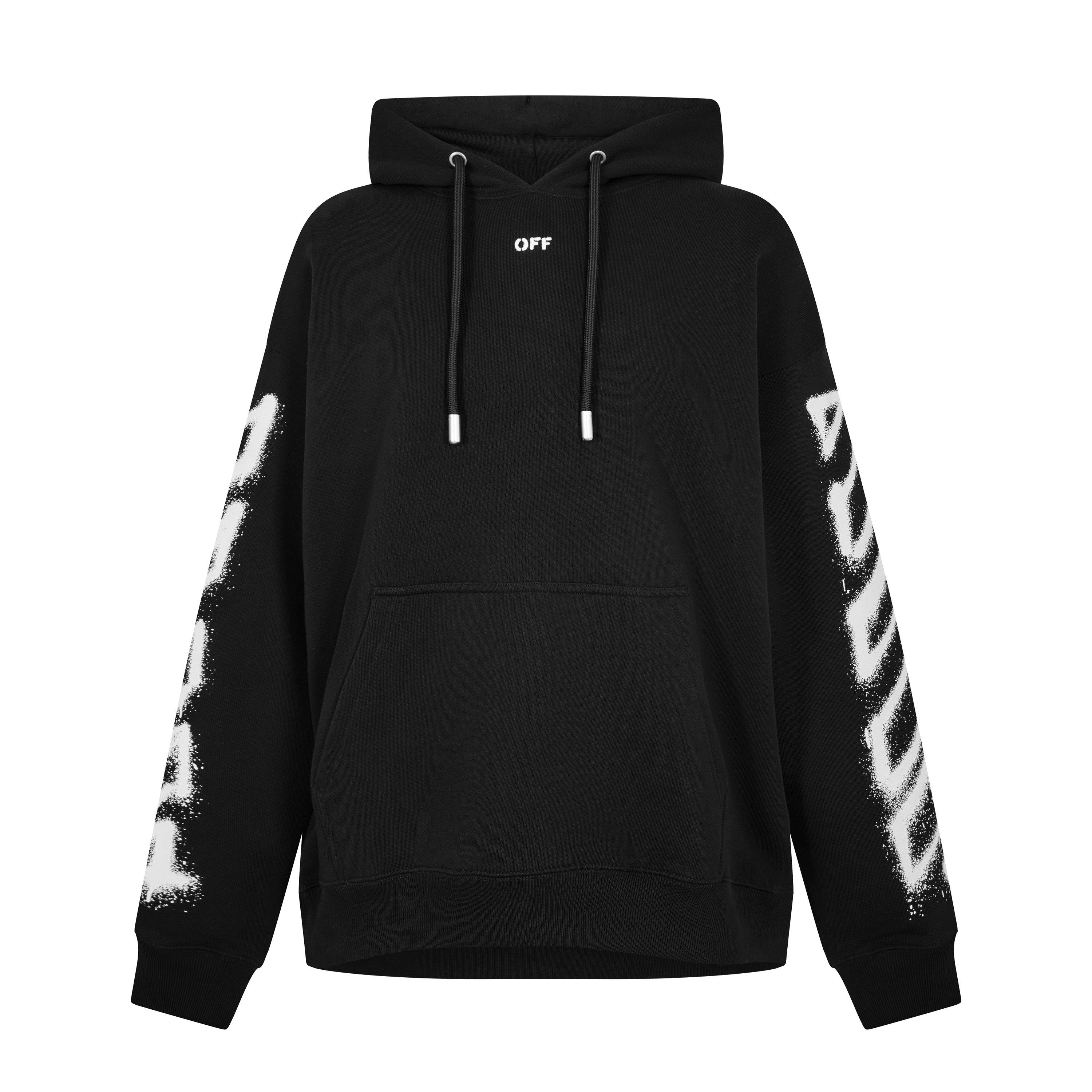 Black - Off White - Men's Overhead Hoodie - 1