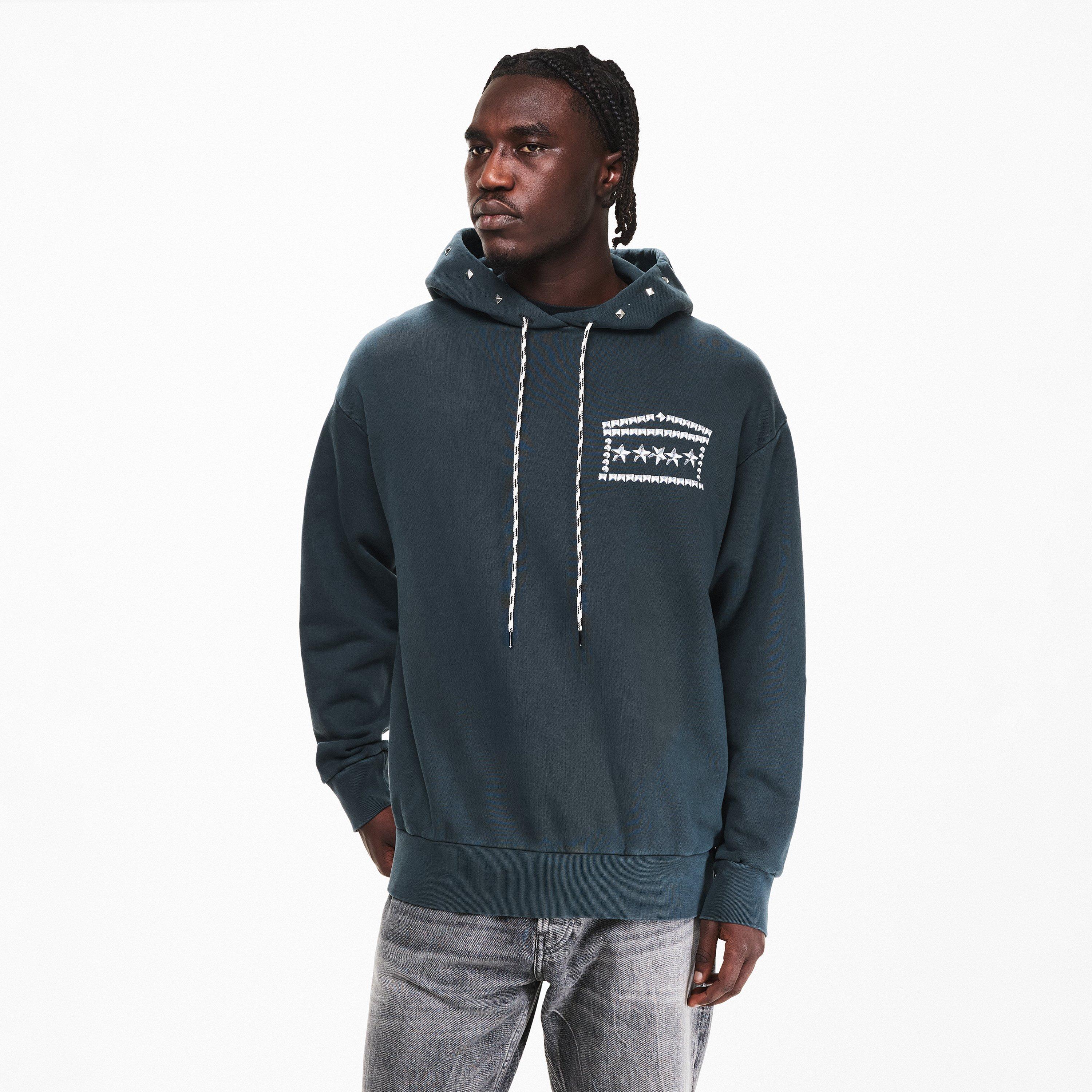 Black - Aries - Men's Stumeg Pull Over Hoodie - 3