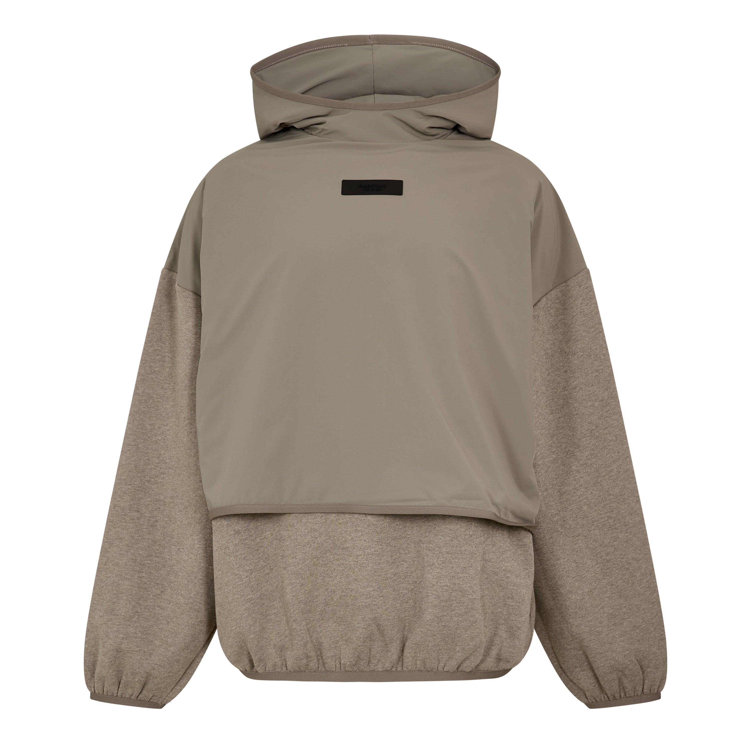 Fear Of God Essentials Men's Overhead Hoodie - Dust/Hthr Grey - Large