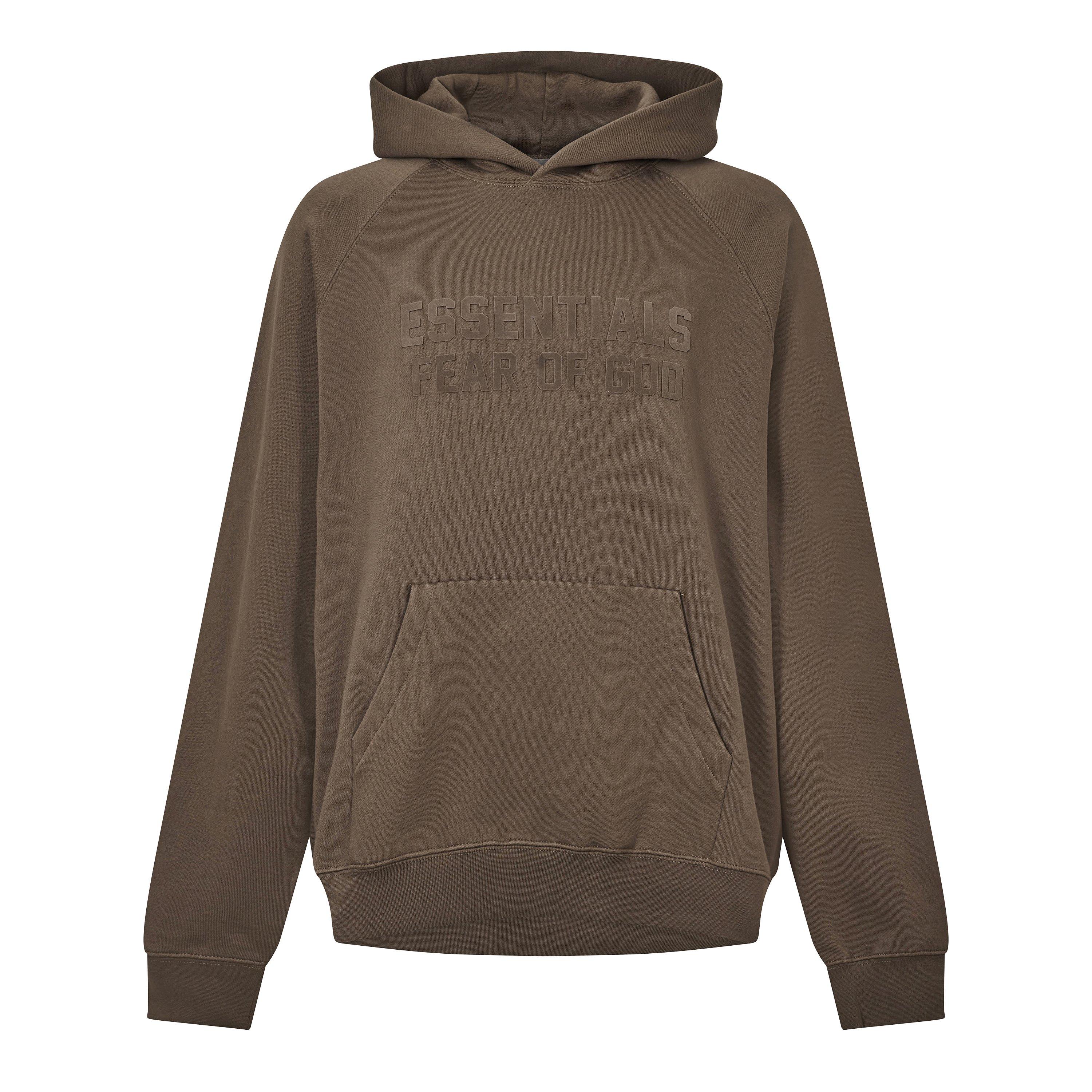 Fear Of God Essentials Men's Overhead Hoodie - Wood - Large