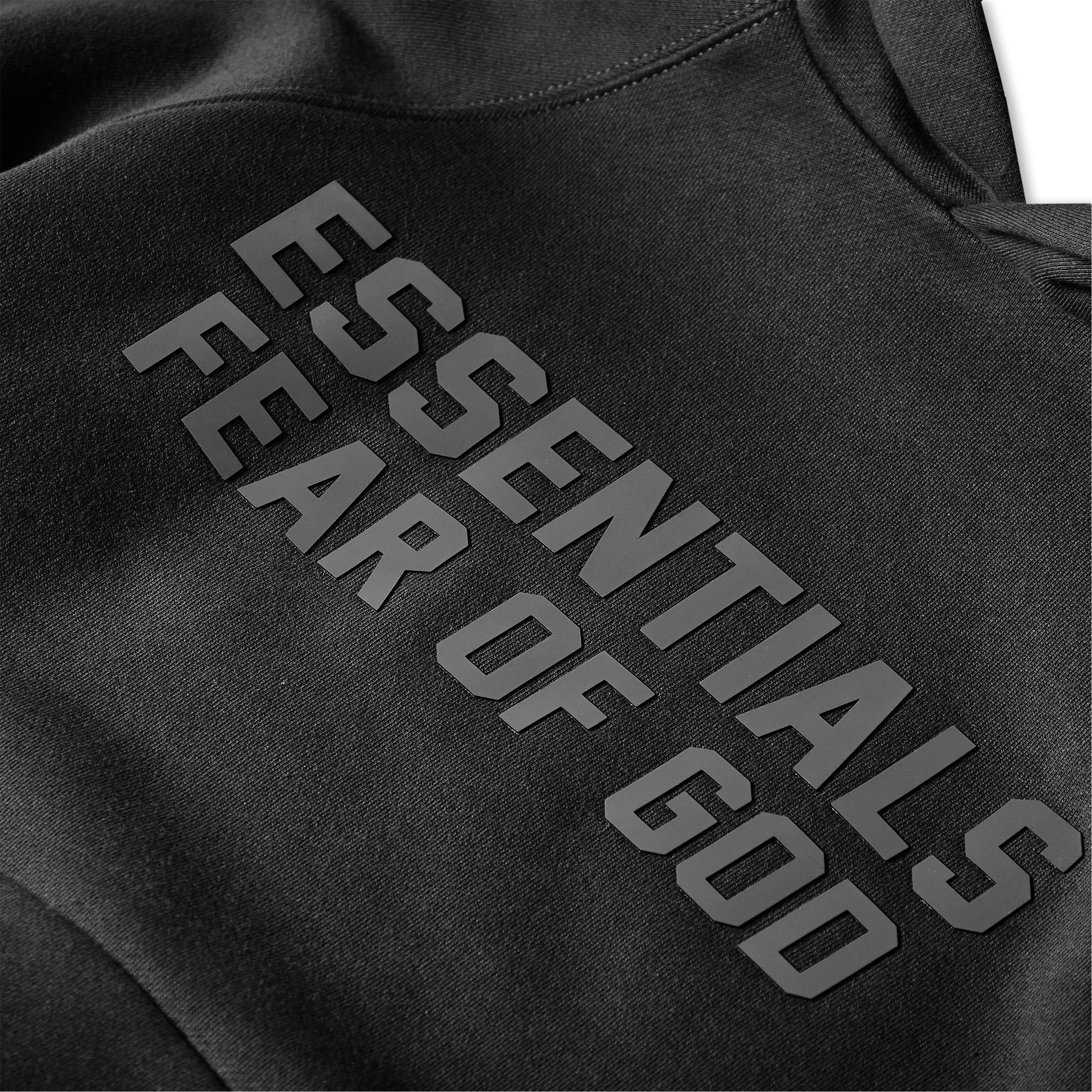 Black - Fear Of God Essentials - Men's Overhead Hoodie - 3