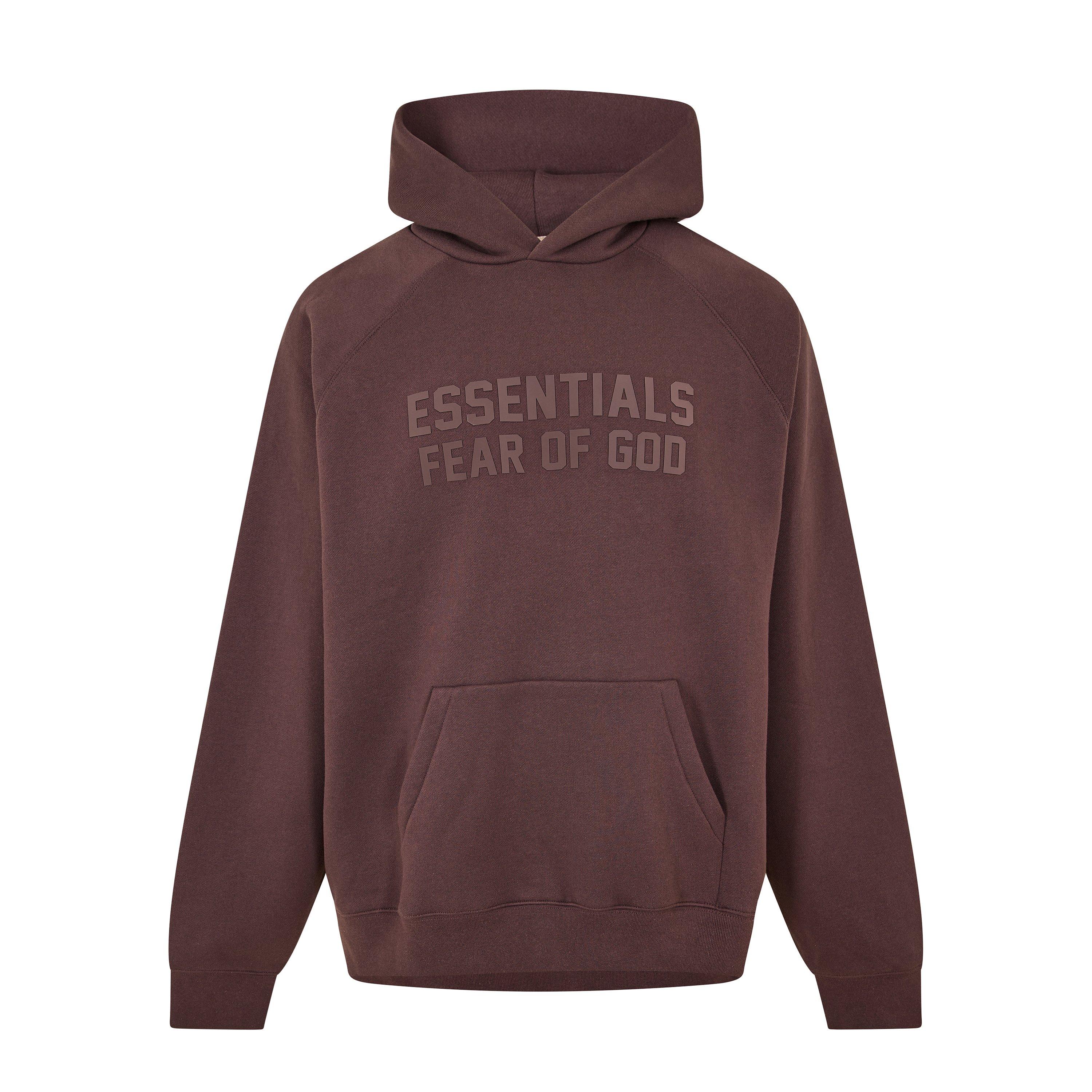 Fear Of God Essentials Men's Overhead Hoodie - Plum - X Large
