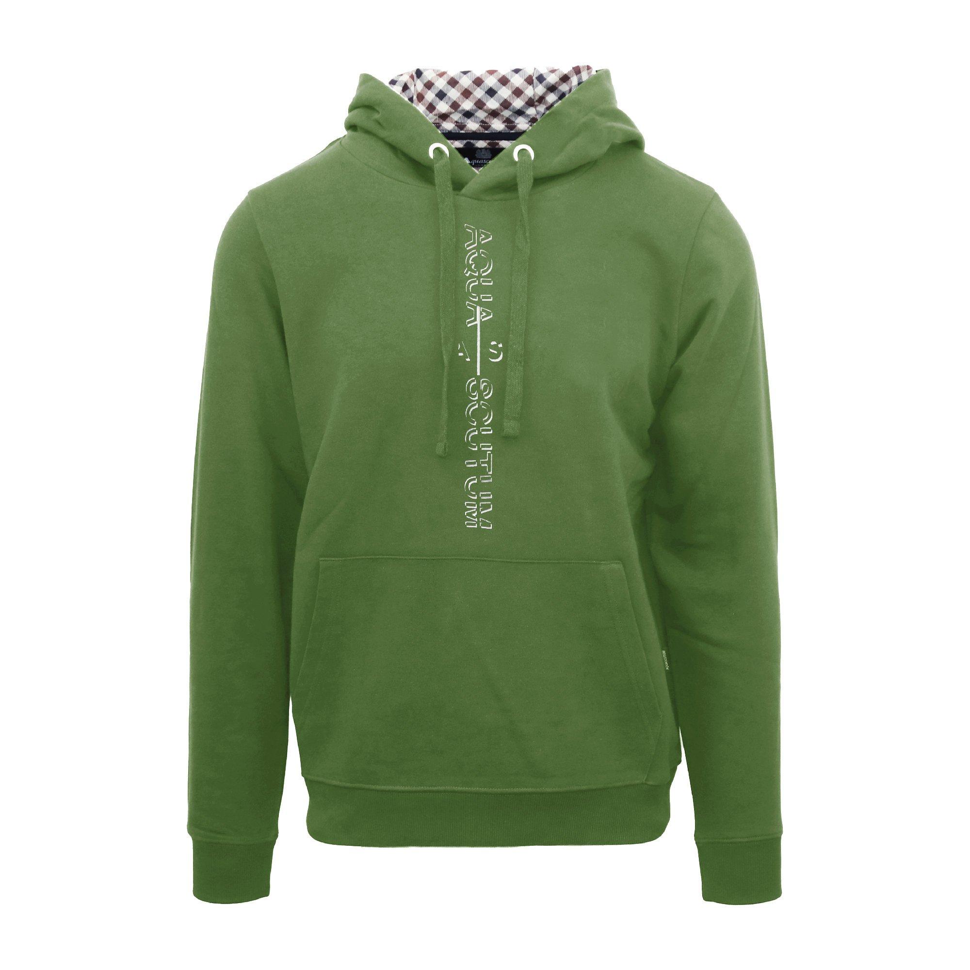 Military Green - Aquascutum - Men's Hdy Sweat Pull Over Hoodie - 1