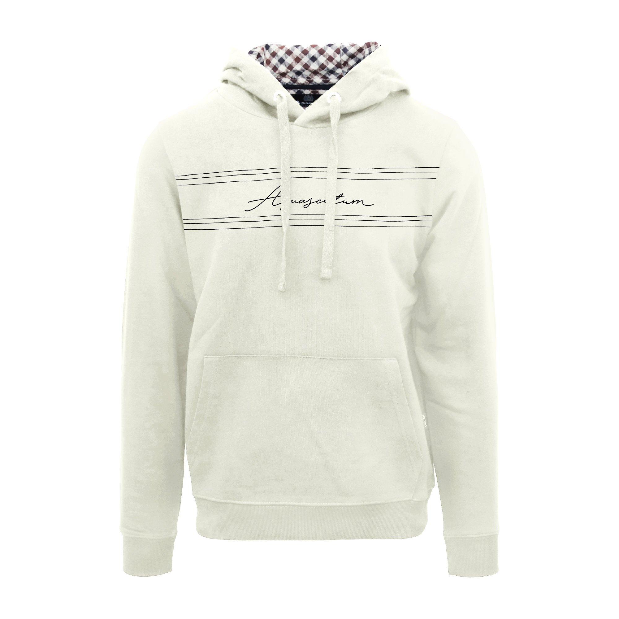 Aquascutum Men's Hdy Sweat Pull Over Hoodie - Butter - Medium