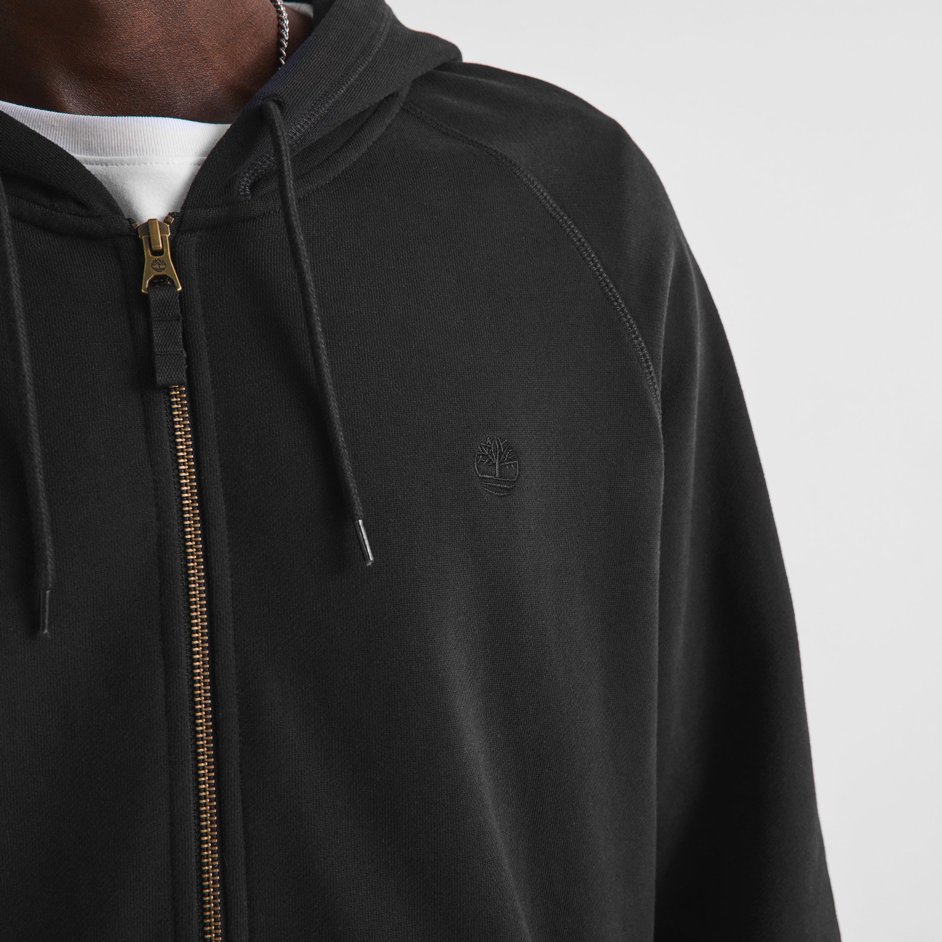 Black - Timberland - Men's Exeter River Cotton Zip Hoodie - 5
