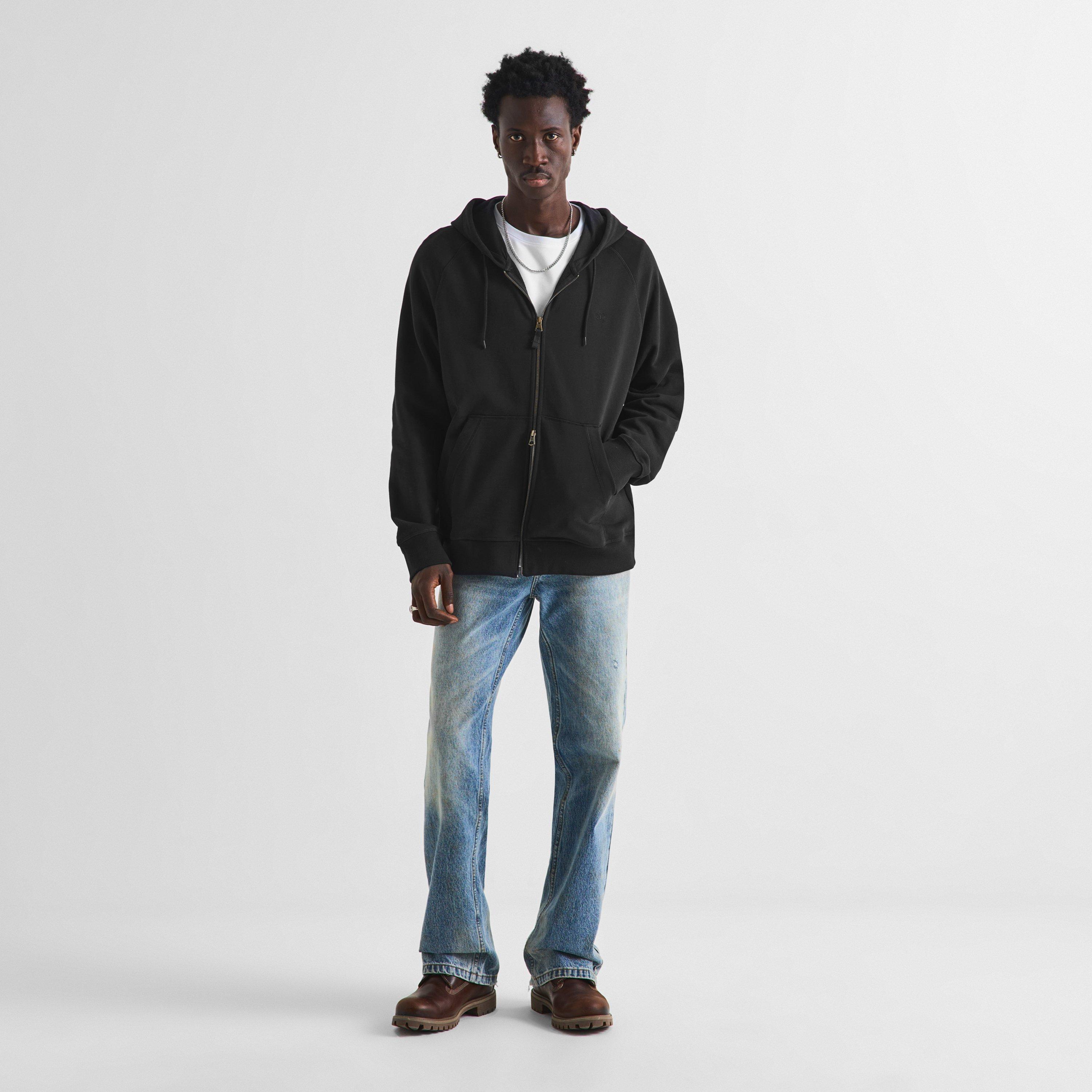 Black - Timberland - Men's Exeter River Cotton Zip Hoodie - 6