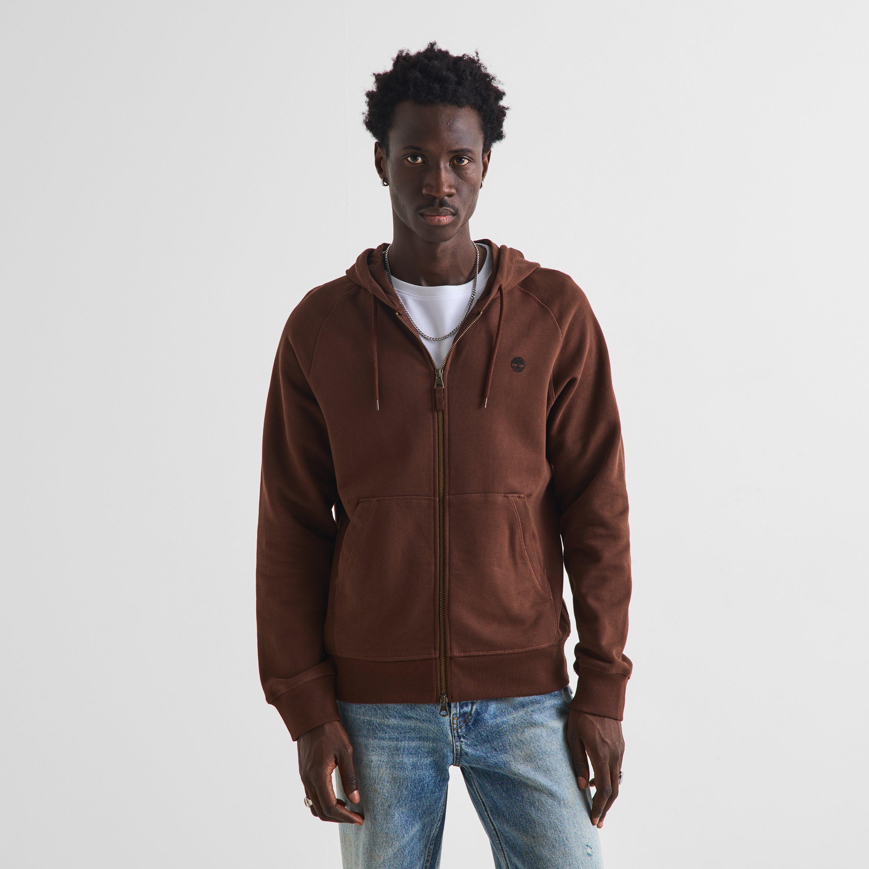 Chicory Coffee - Timberland - Men's Exeter River Cotton Zip Hoodie - 3