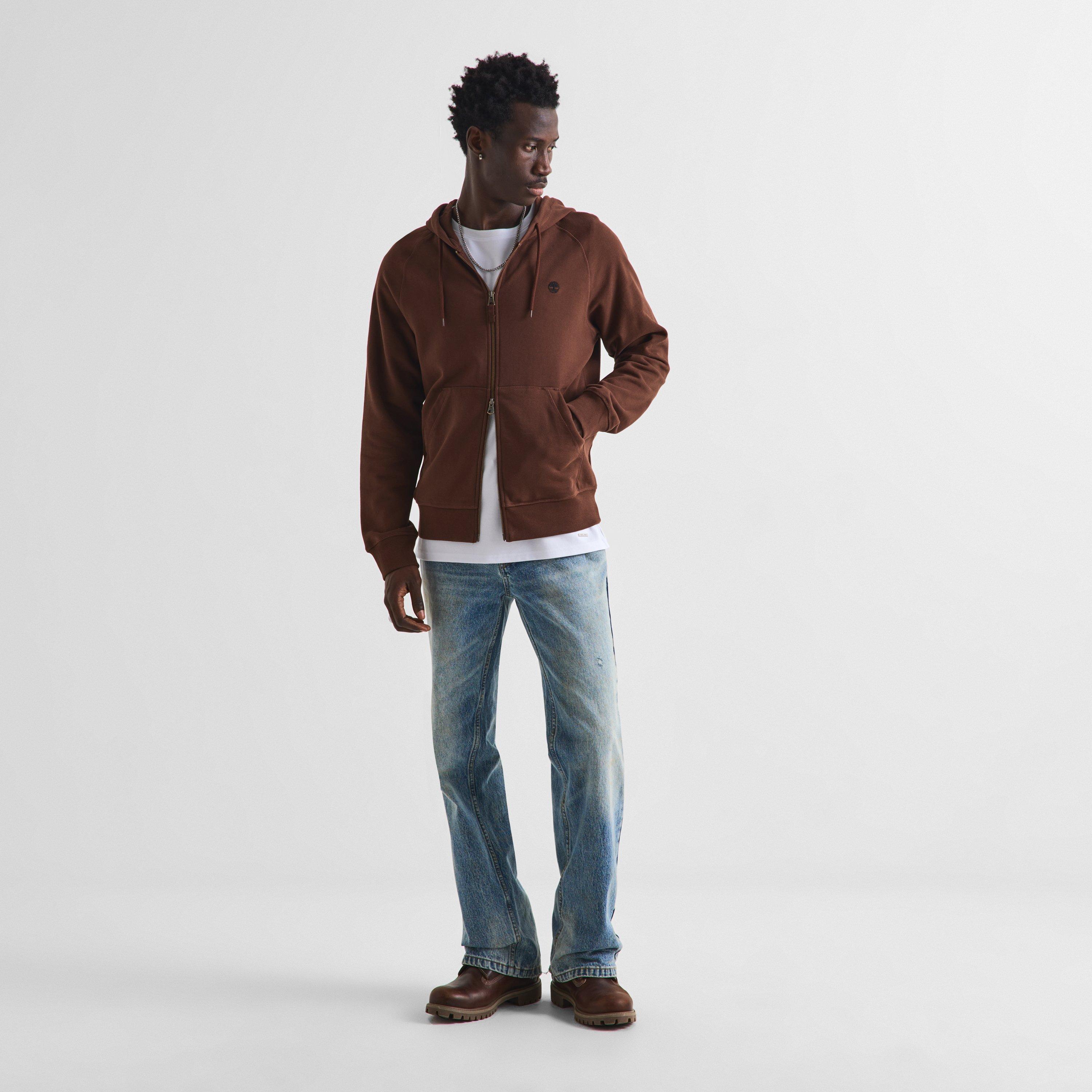 Chicory Coffee - Timberland - Men's Exeter River Cotton Zip Hoodie - 6
