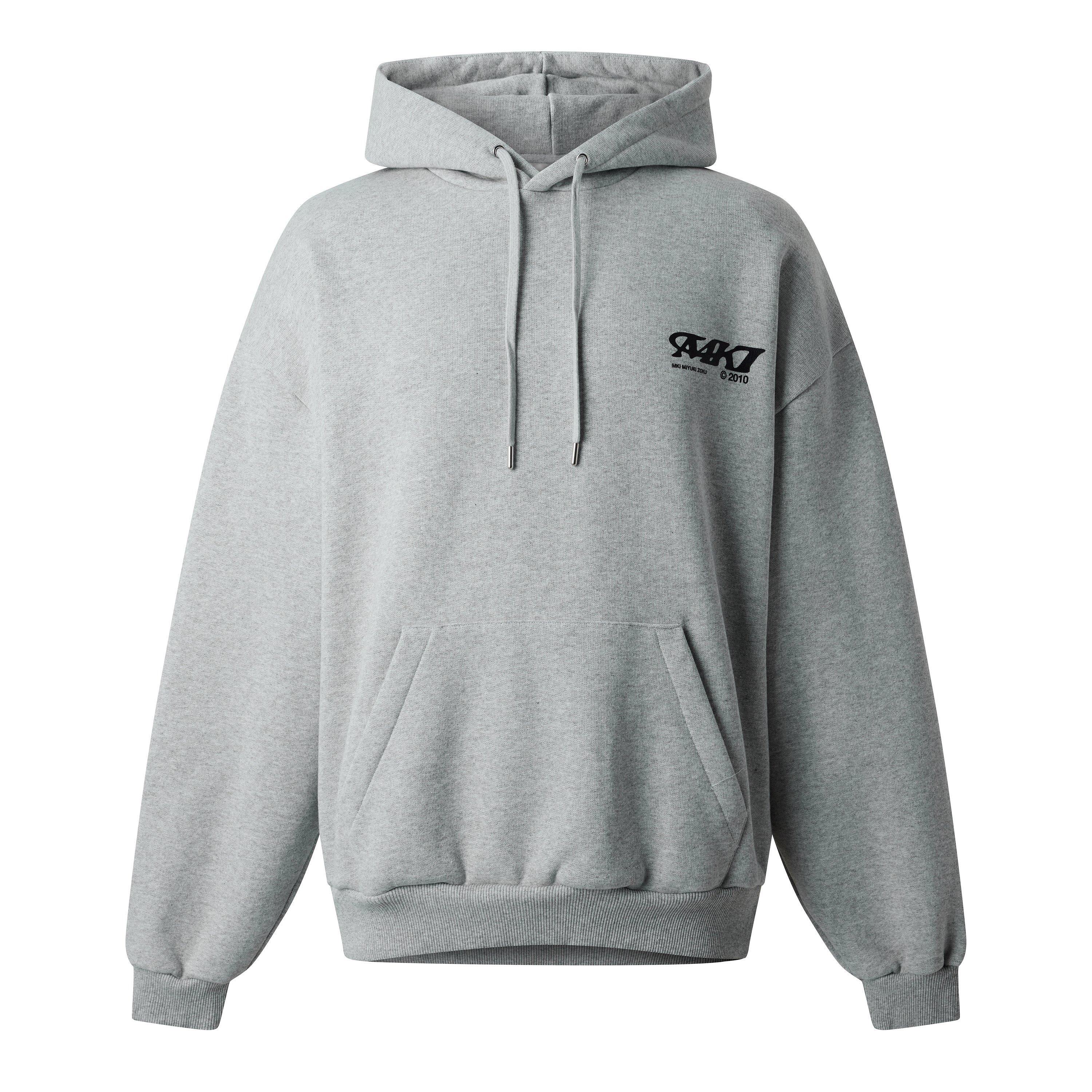 Grey - MKI MIYUKI ZOKU - Men's Stack Overhead Hoodie - 1
