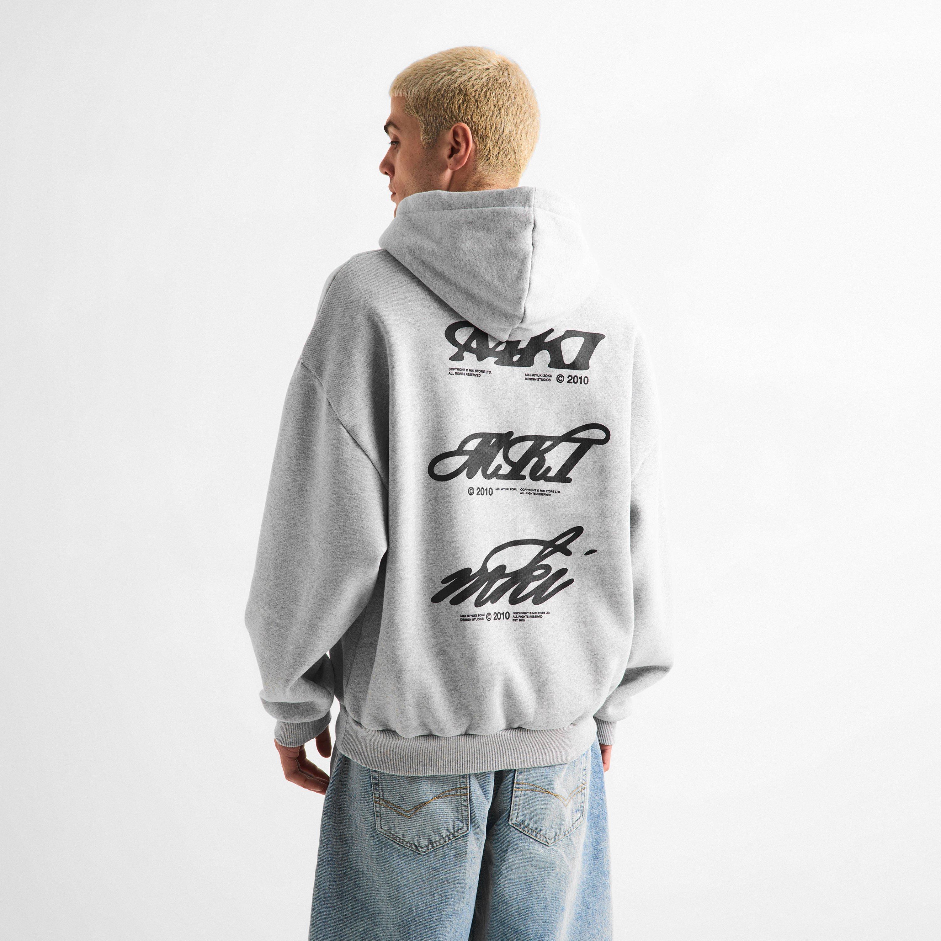 Grey - MKI MIYUKI ZOKU - Men's Stack Overhead Hoodie - 4