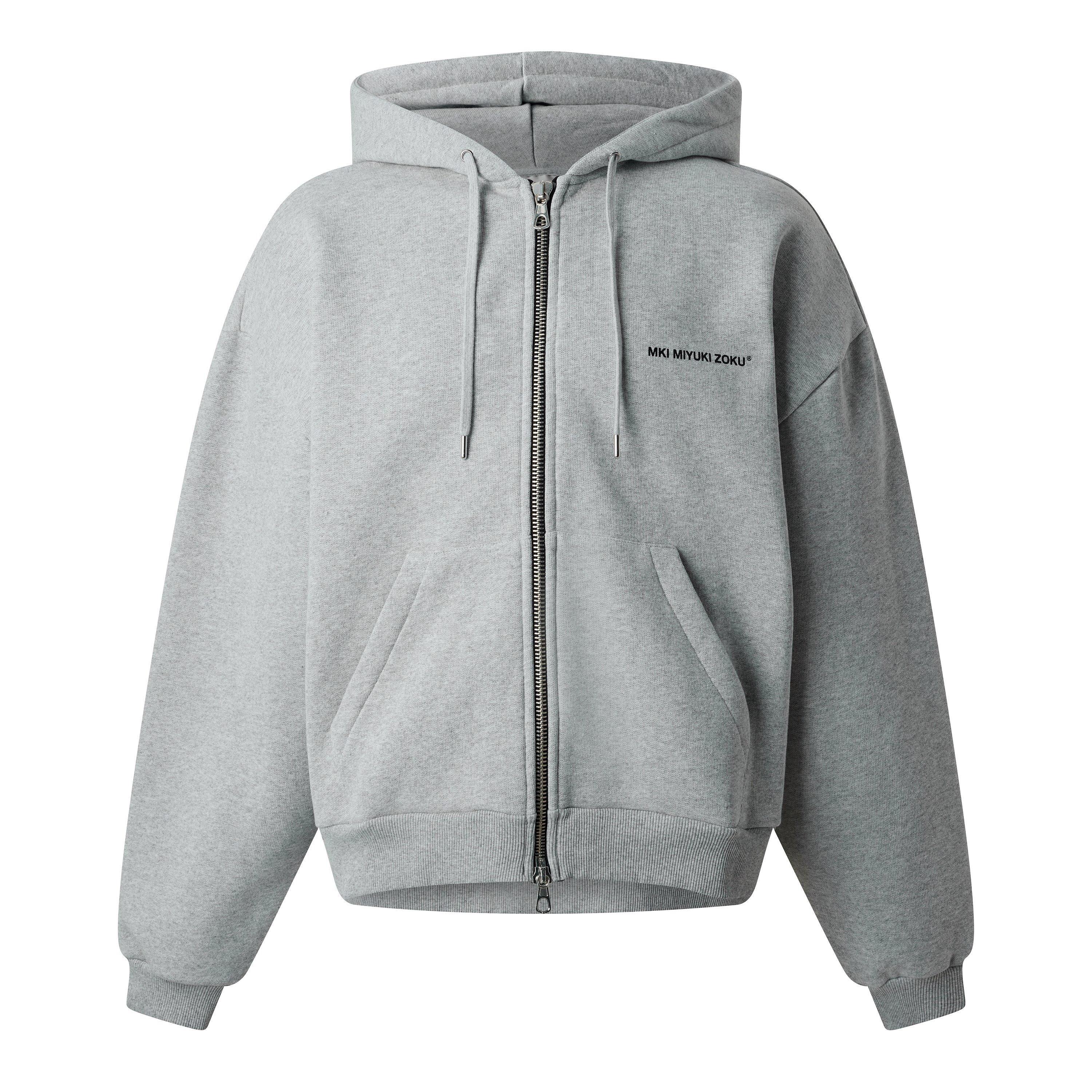 Grey - MKI MIYUKI ZOKU - Men's Uniform Zip Hoodie - 1