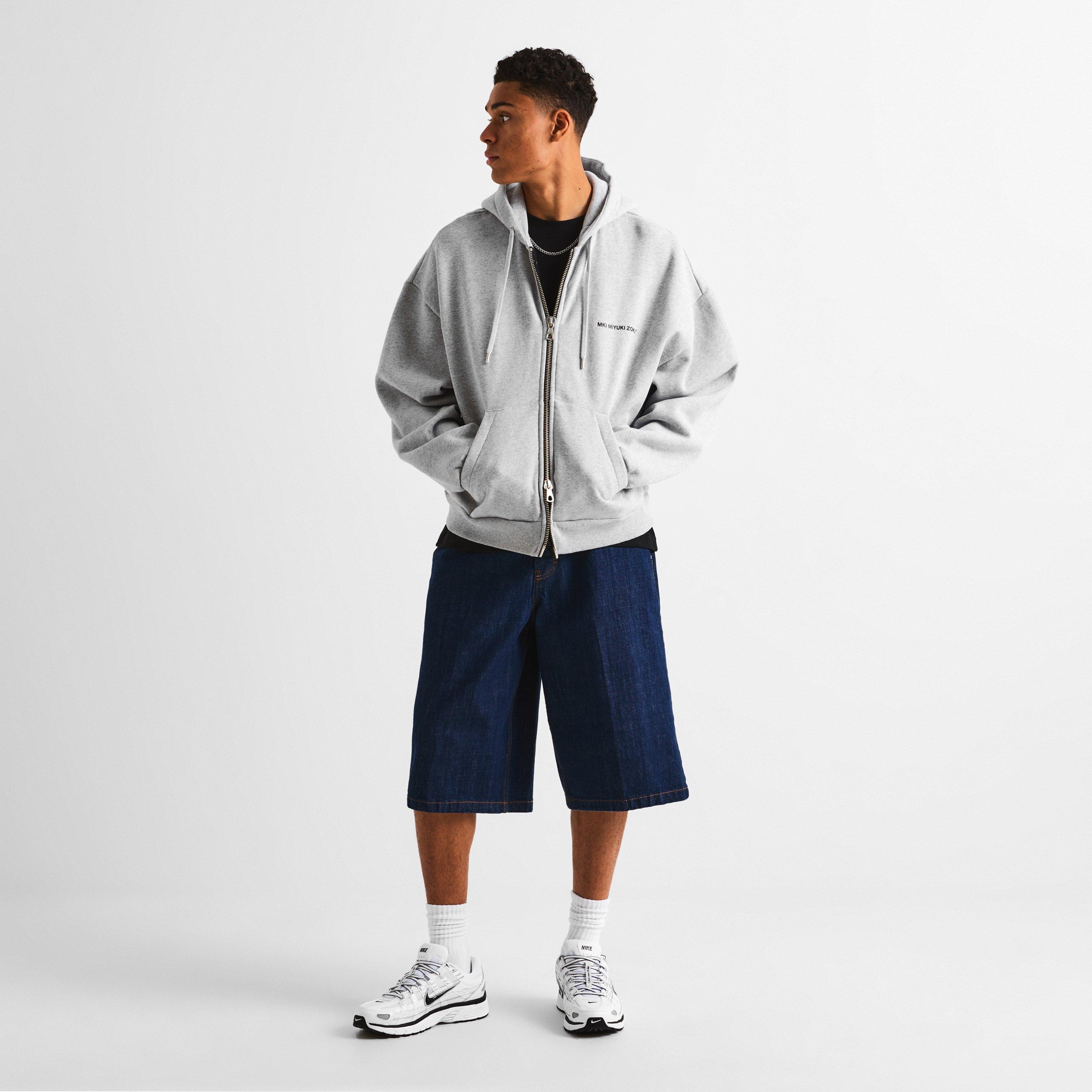 Grey - MKI MIYUKI ZOKU - Men's Uniform Zip Hoodie - 6