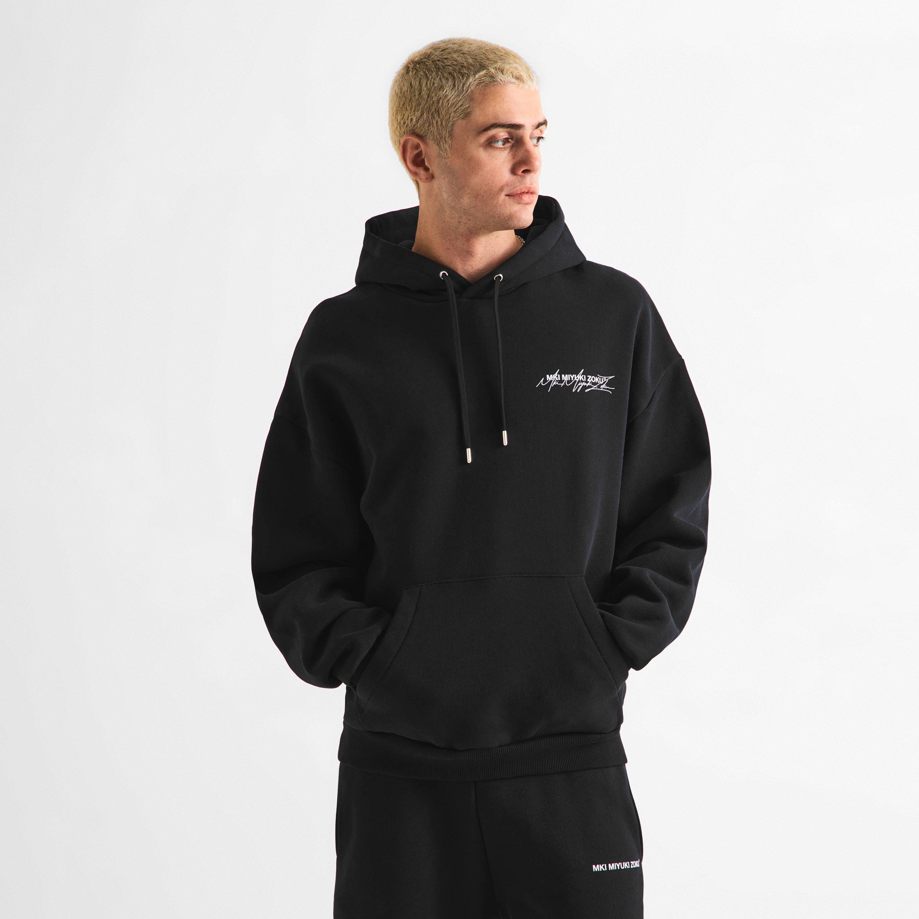 Black - MKI MIYUKI ZOKU - Men's Signature Overhead Hoodie - 3