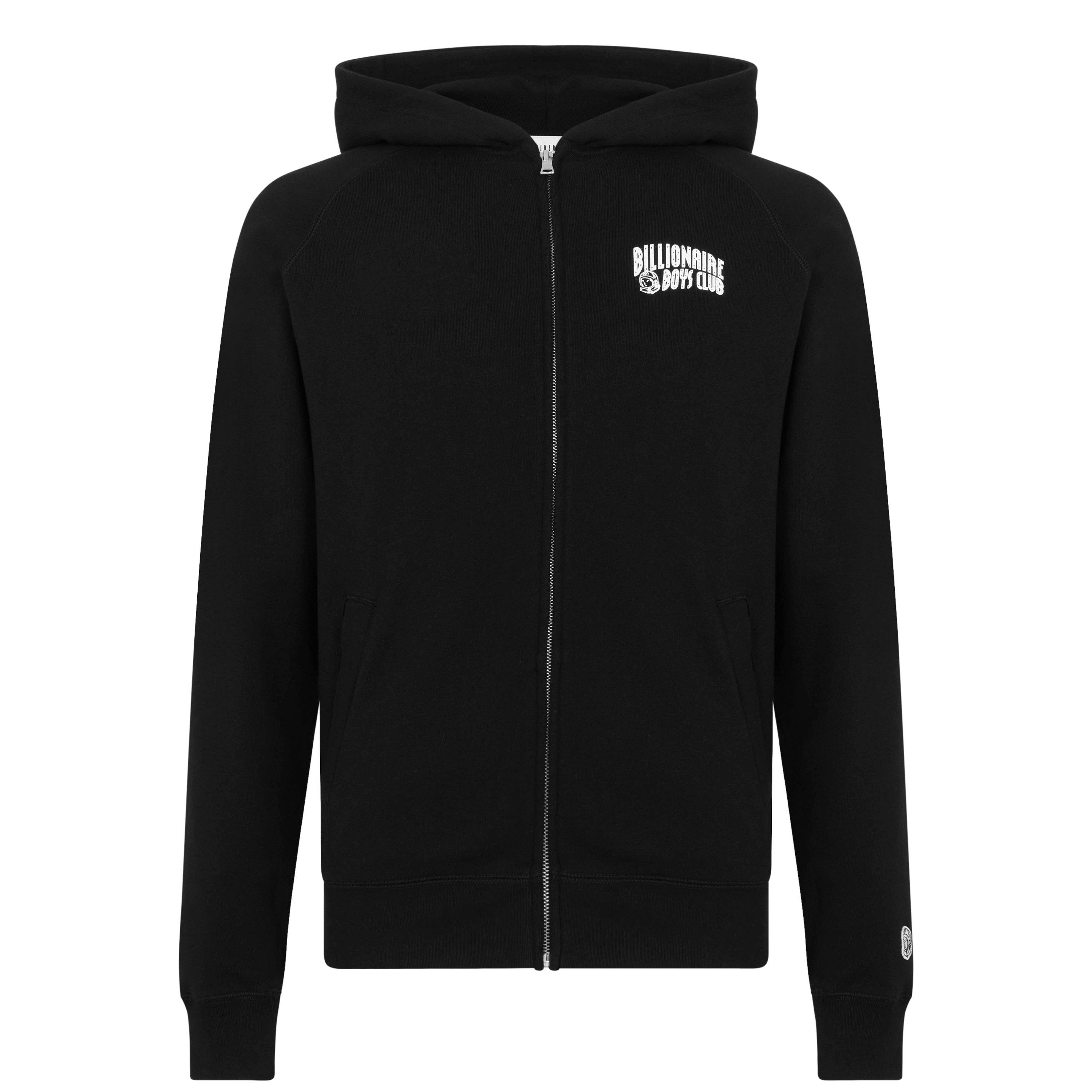 Black - Billionaire Boys Club - Small Arch Logo Zip Hoodie - 1