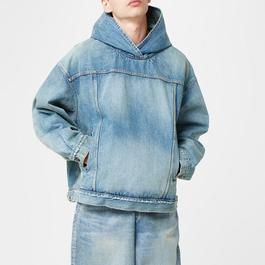 Balenciaga Oversized Denim Oth Hoodie