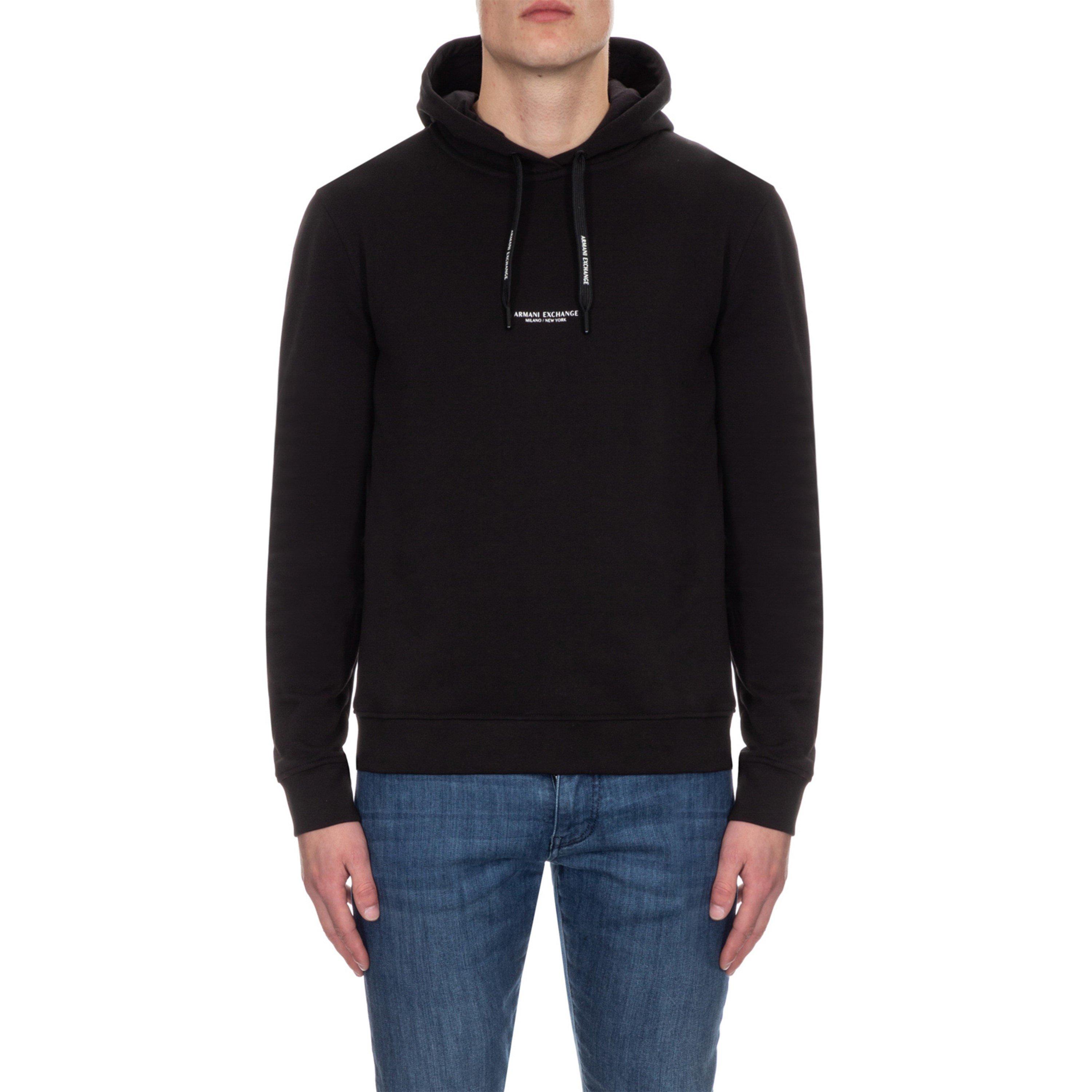 Zwart 1200 - Armani Exchange - Printed Logo Hoodie - 3