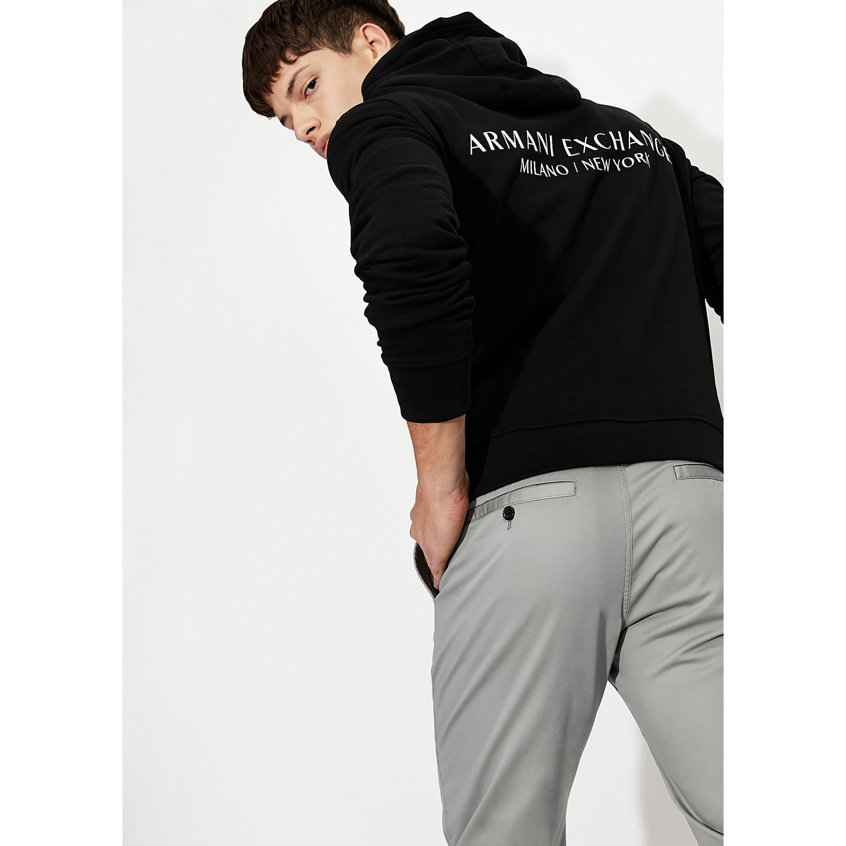 Zwart 1200 - Armani Exchange - Printed Logo Hoodie - 4