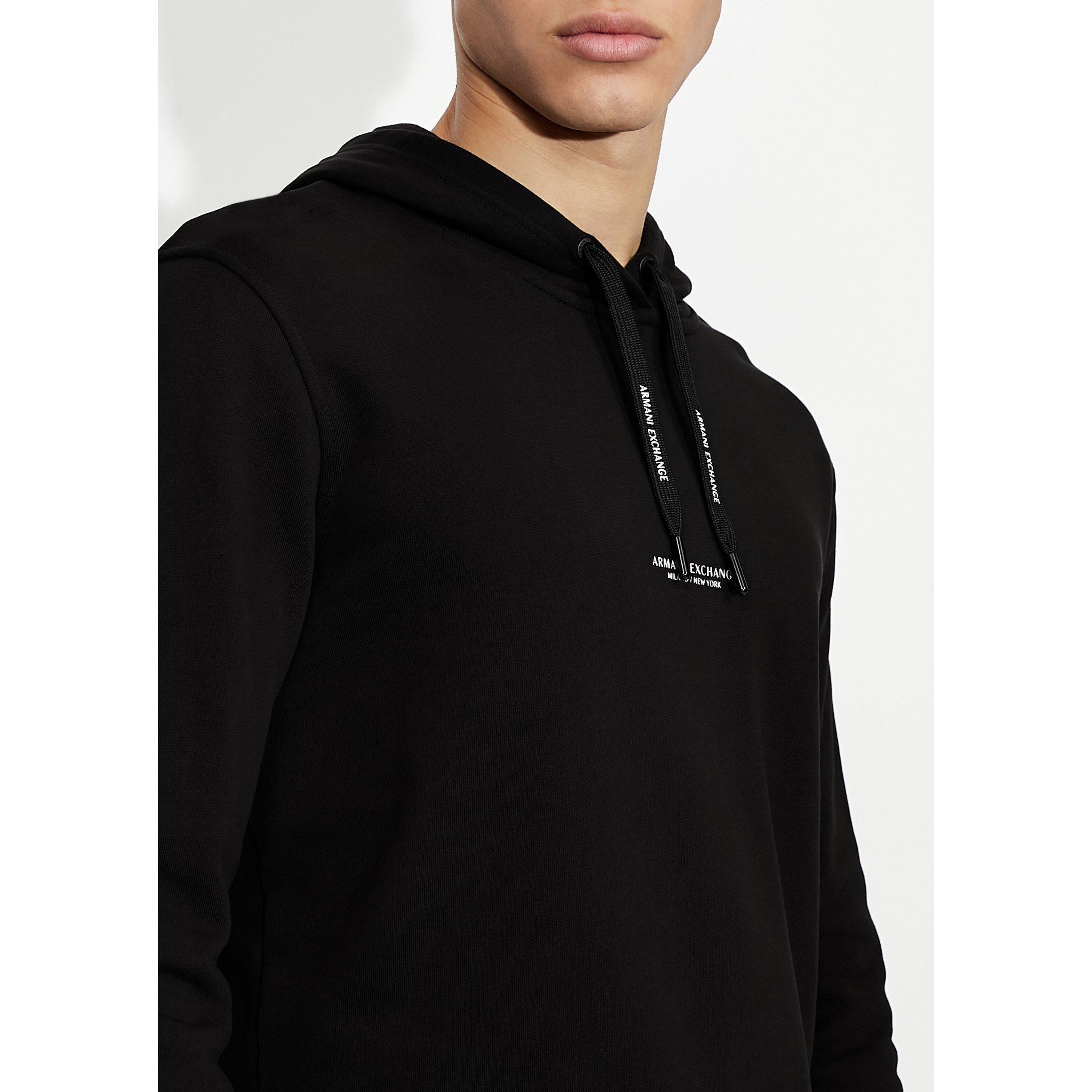 Zwart 1200 - Armani Exchange - Printed Logo Hoodie - 5