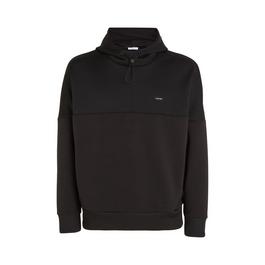 Calvin Klein Mix Media Pique Interlock Hoodie