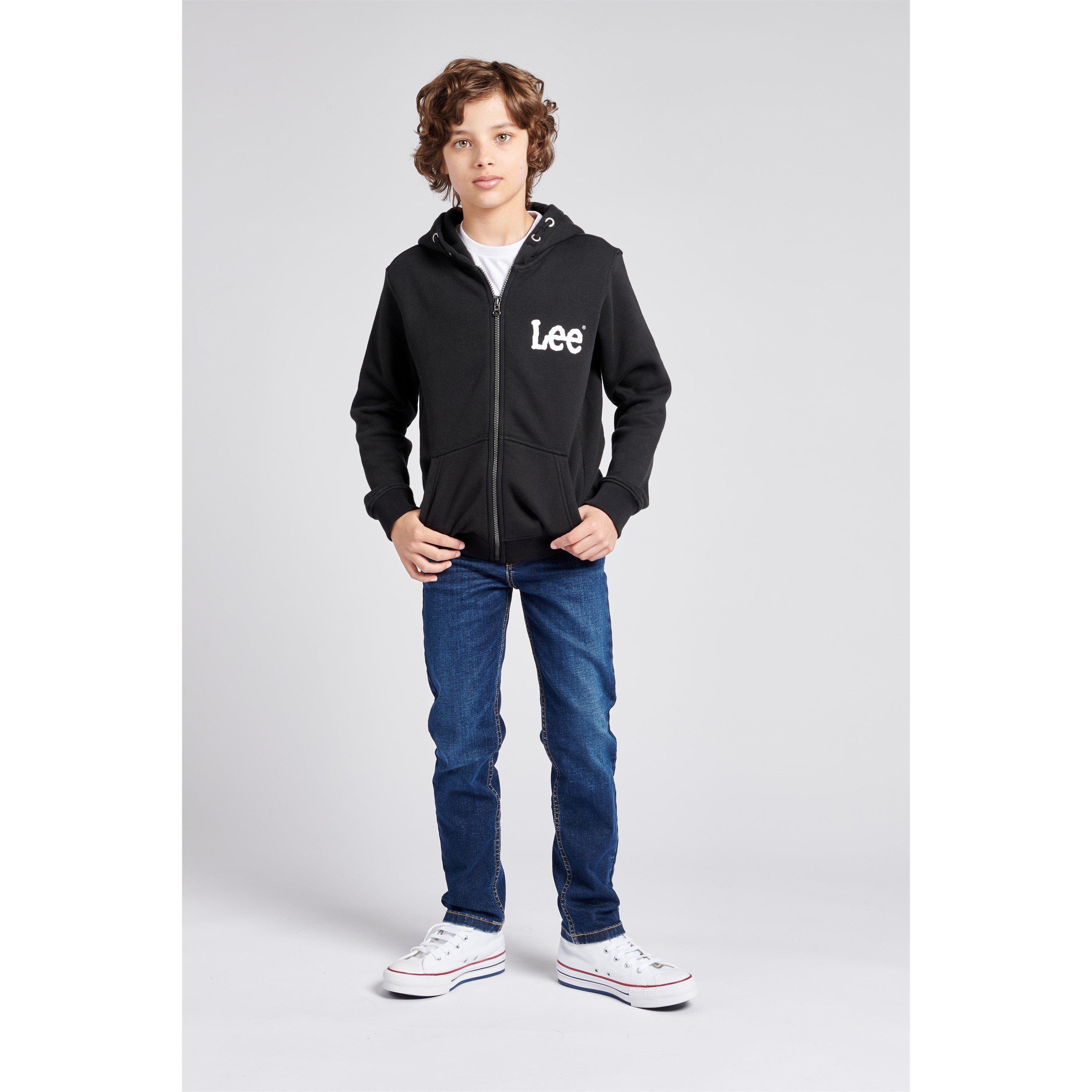 Black - Lee - Lee Wobbly Graphic Zip Hoodie Juniors - 2