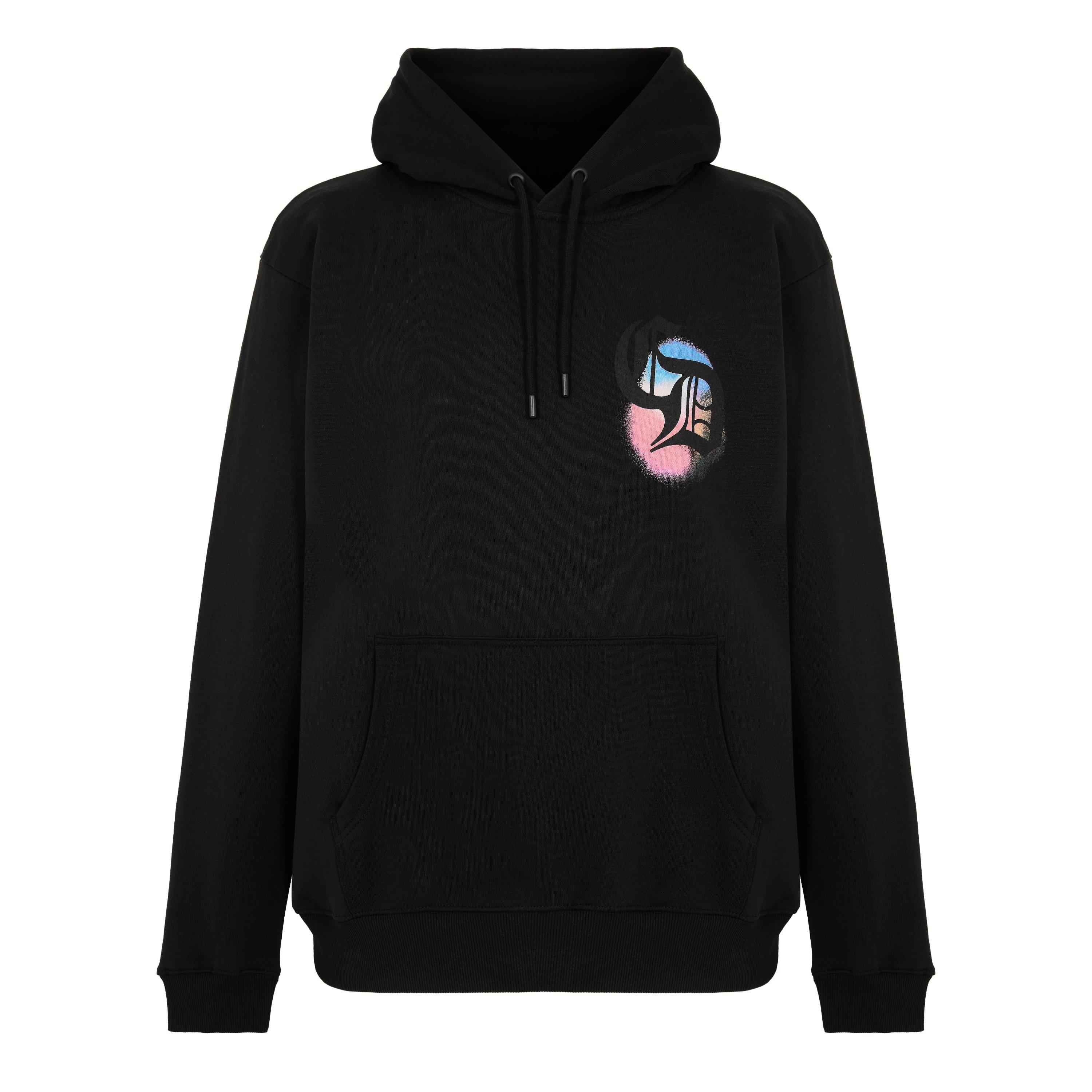 Black - Criminal Damage - Men's Gothic Spray Pull Over Hoodie - 1