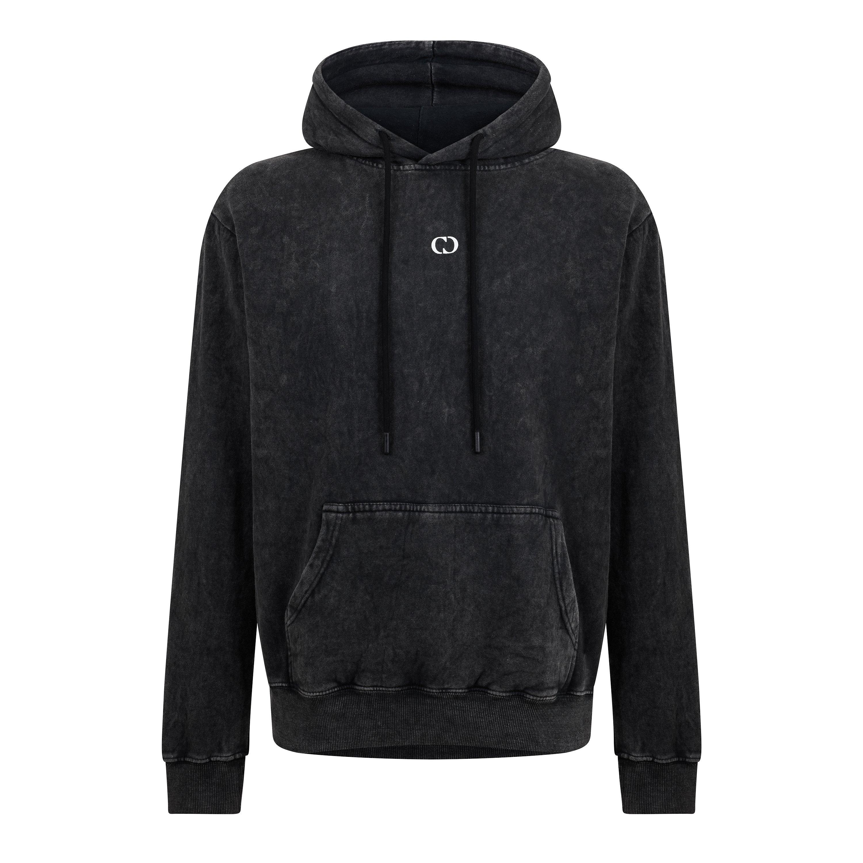 Criminal Damage Men's Underdog Pull Over Hoodie - Washed Black - Medium