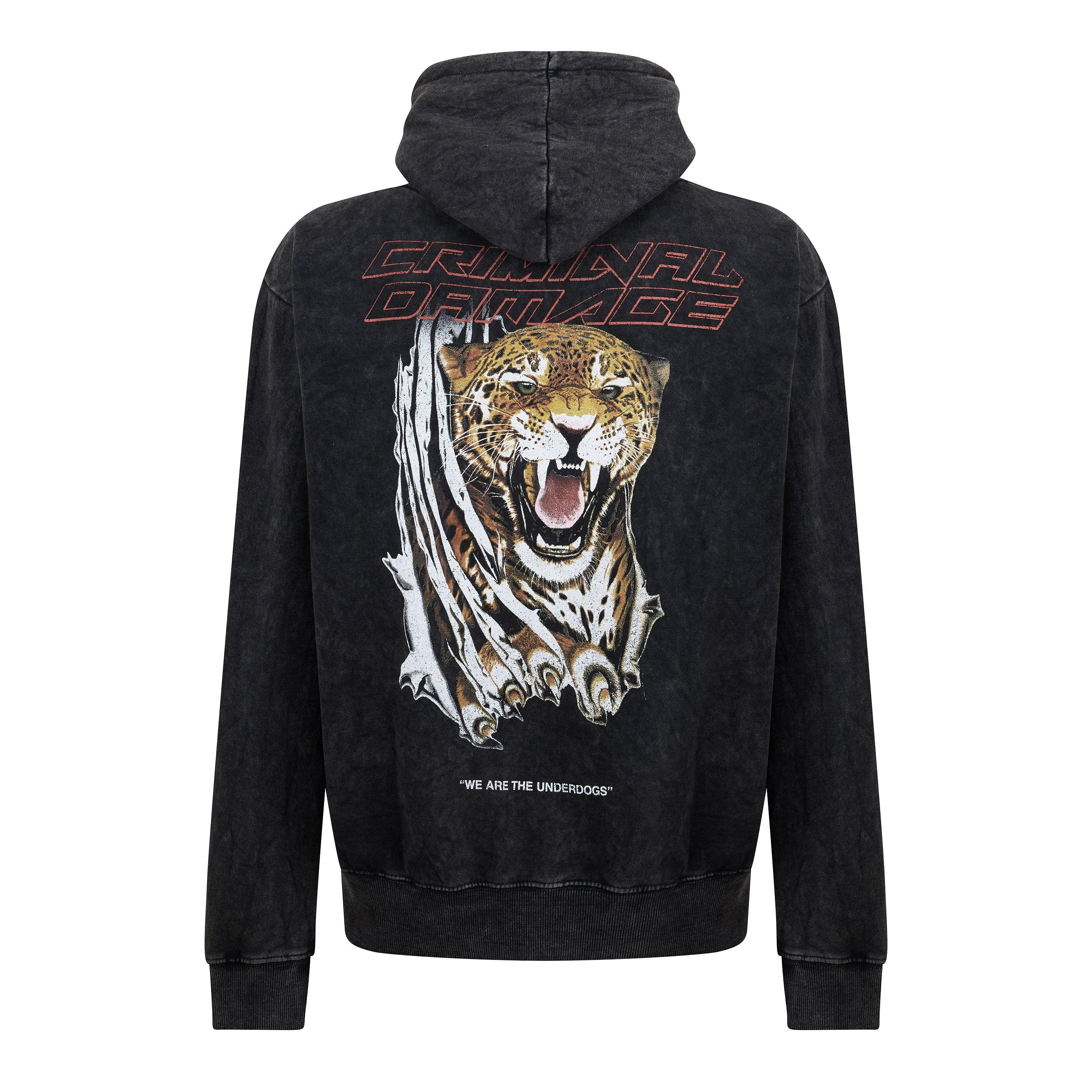 Gewassen Zwart - Criminal Damage - CriminalDamage Underdog Hood Mens - 2