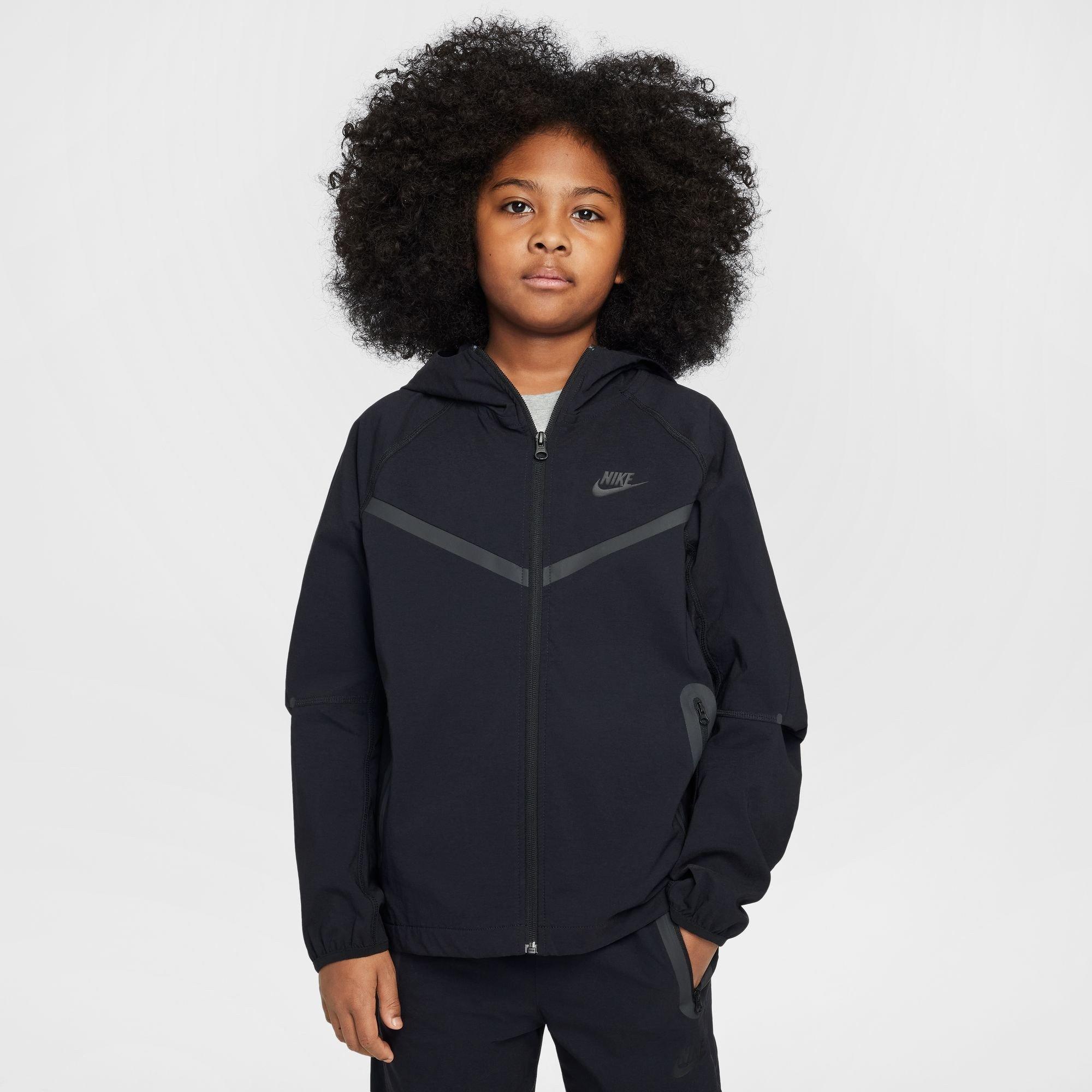 Black - Nike - Nike Wvn Zip Hood Jn00 - 1