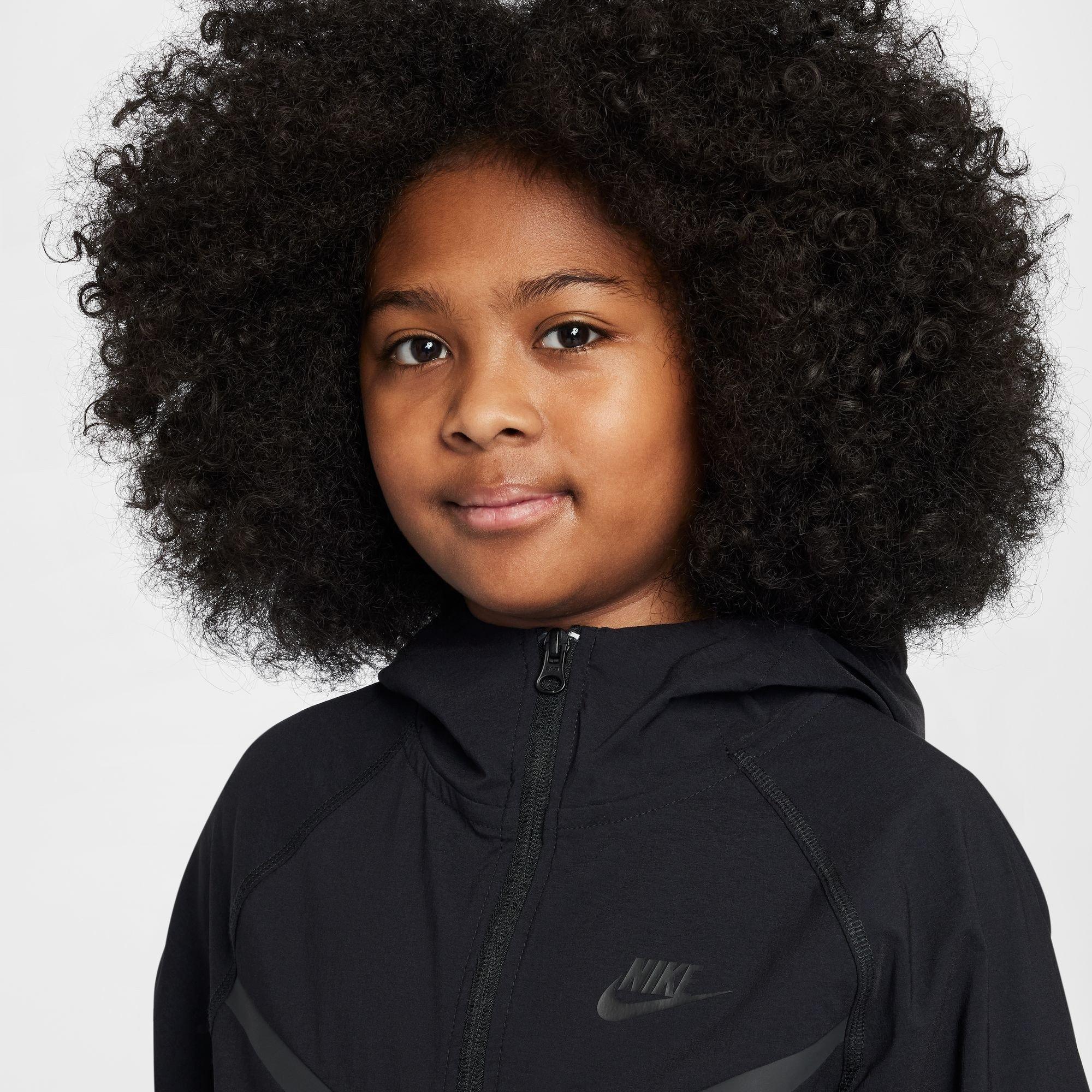 Black - Nike - Nike Wvn Zip Hood Jn00 - 3