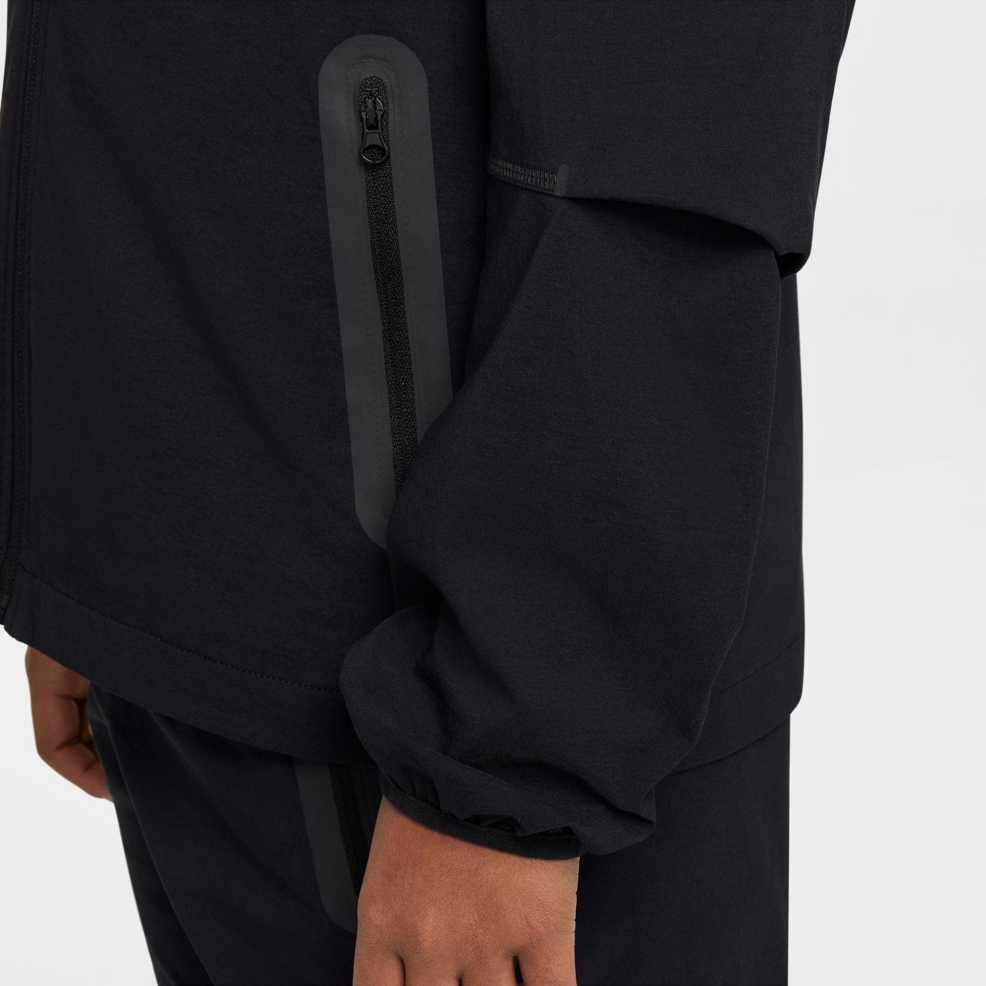 Black - Nike - Nike Wvn Zip Hood Jn00 - 6